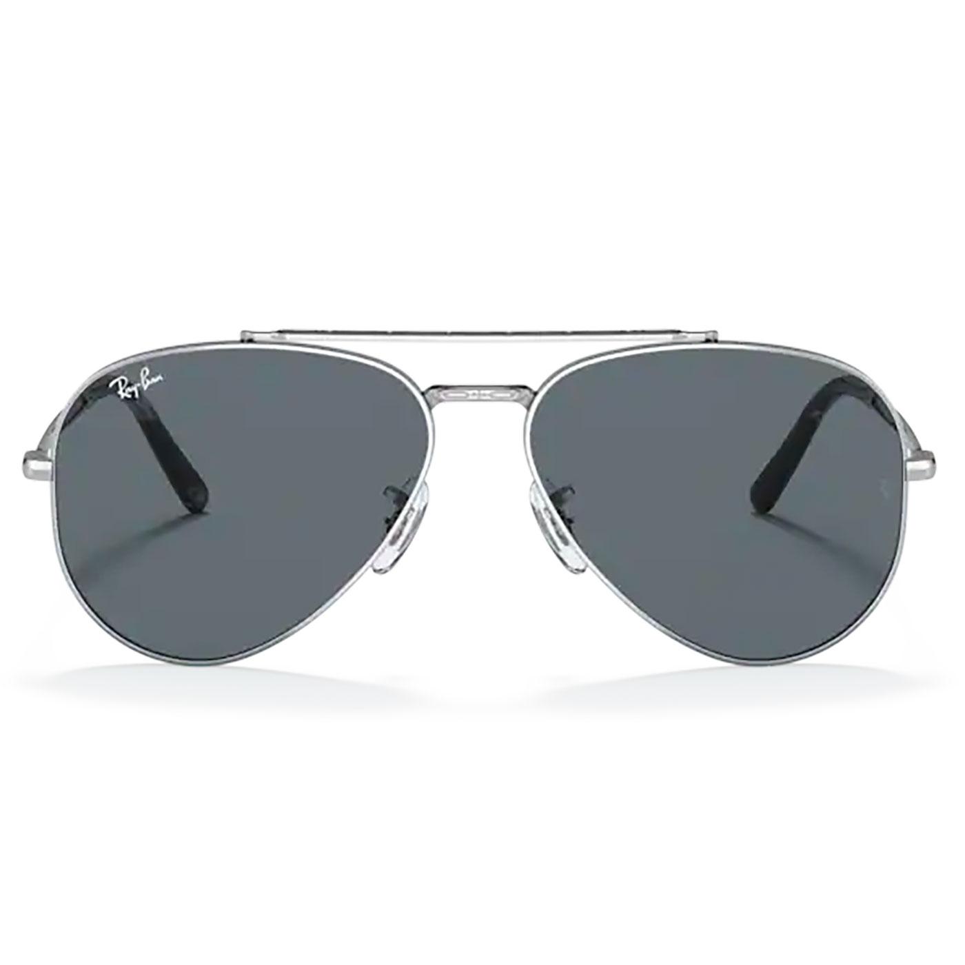 RAY-BAN New Aviator Retro Sunglasses in Silver