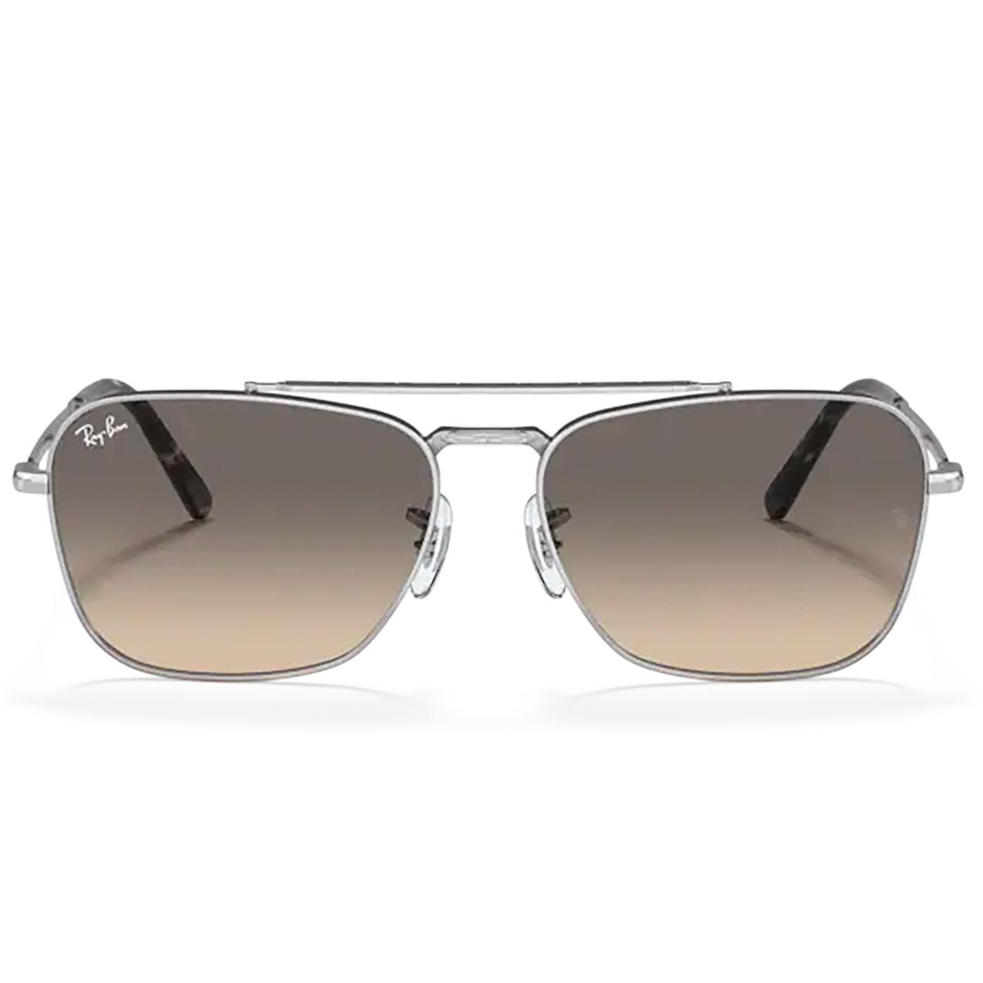 New Caravan RAY-BAN Retro Mod Sunglasses Silver