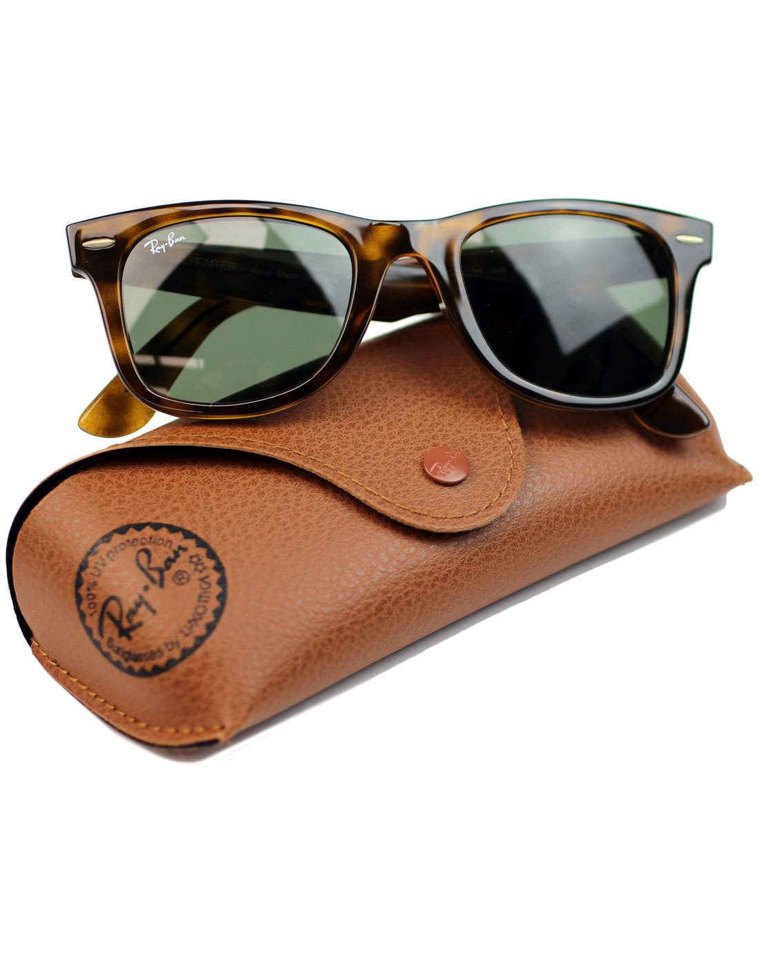 RAY-BAN Wayfarer Ease Retro Mod Sunglasses in Havana Brown