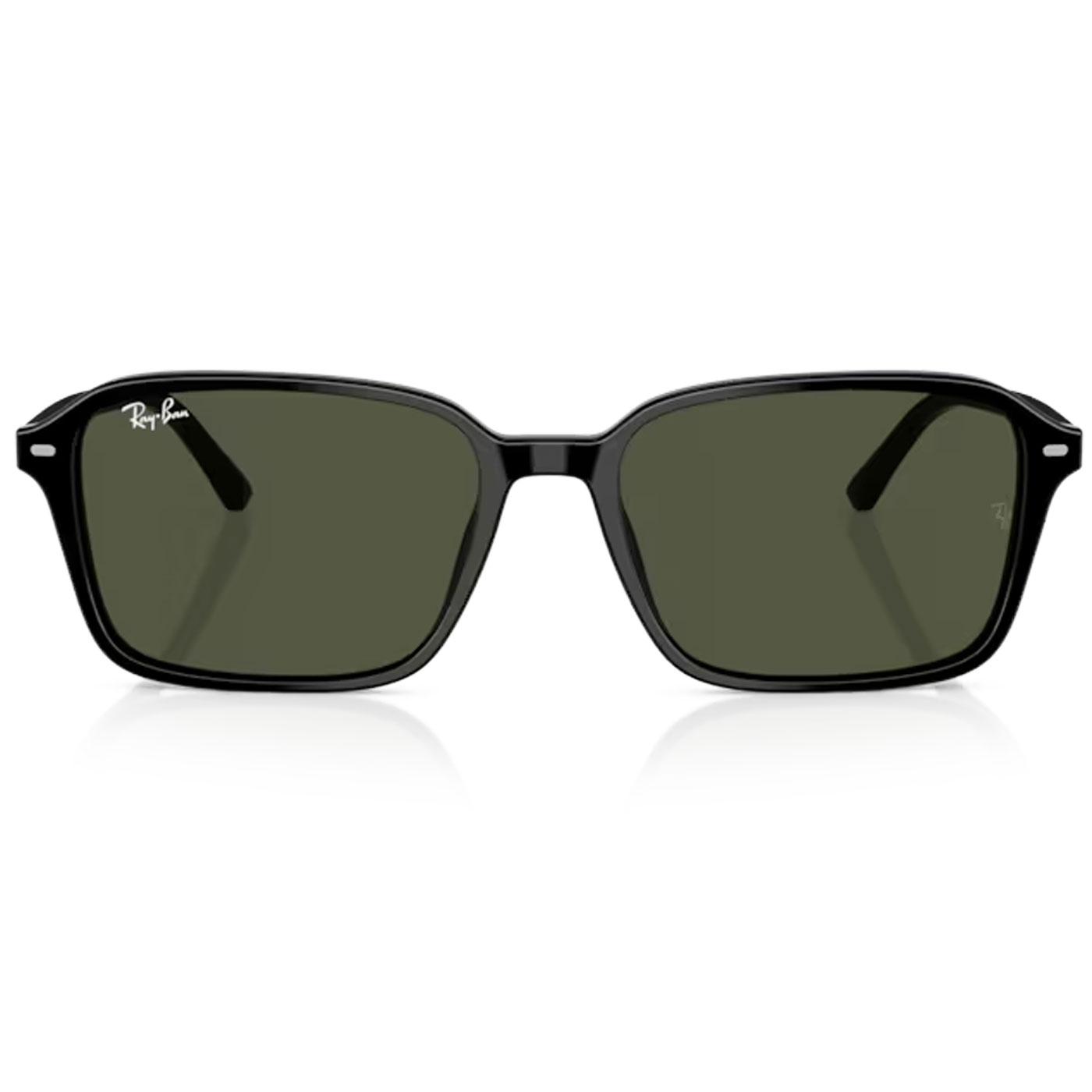 Raimond Ray-Ban Retro 60s Square Sunglasses Black