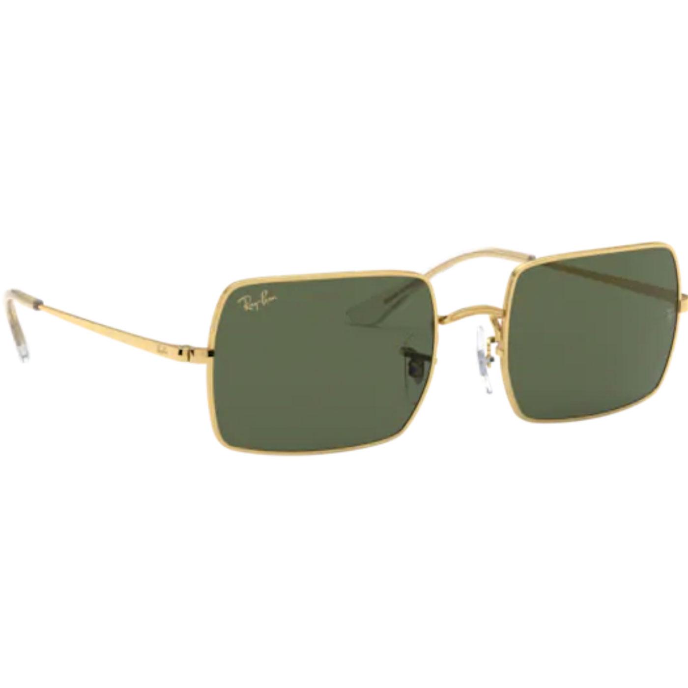 RAY-BAN RB1969 Legend Gold 60s Mod Rectangle Sunglasses