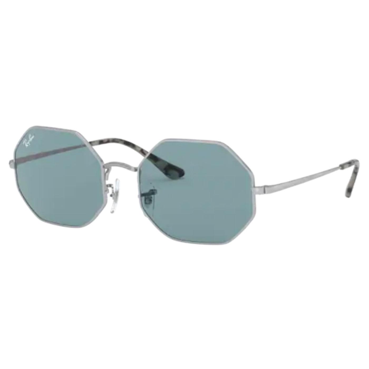 RAY-BAN RB1972 Octagon Sunglasses (Silver/Blue)