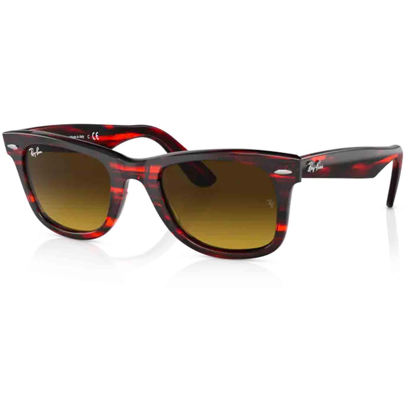 Wayferer Ray-Ban Retro Sunglasses Striped Red
