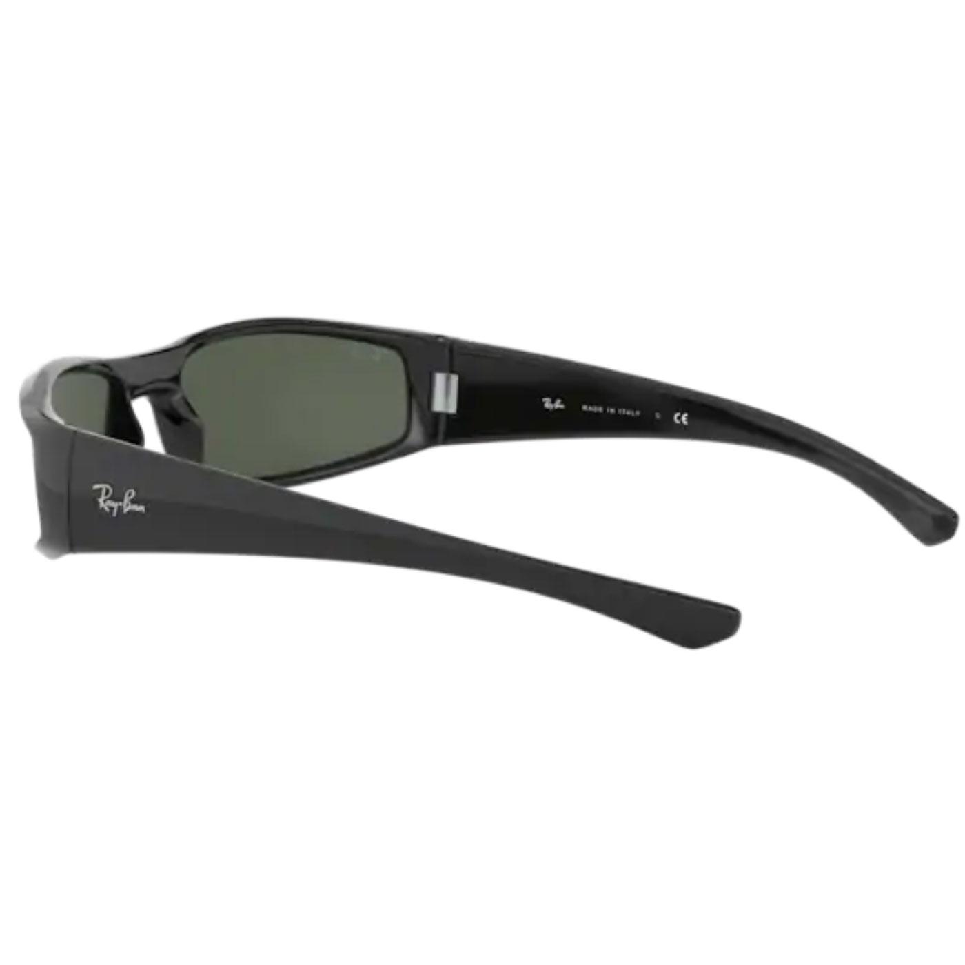 Ray Ban Rb4335 Wrap Round Retro 70s Sunglasses In Black