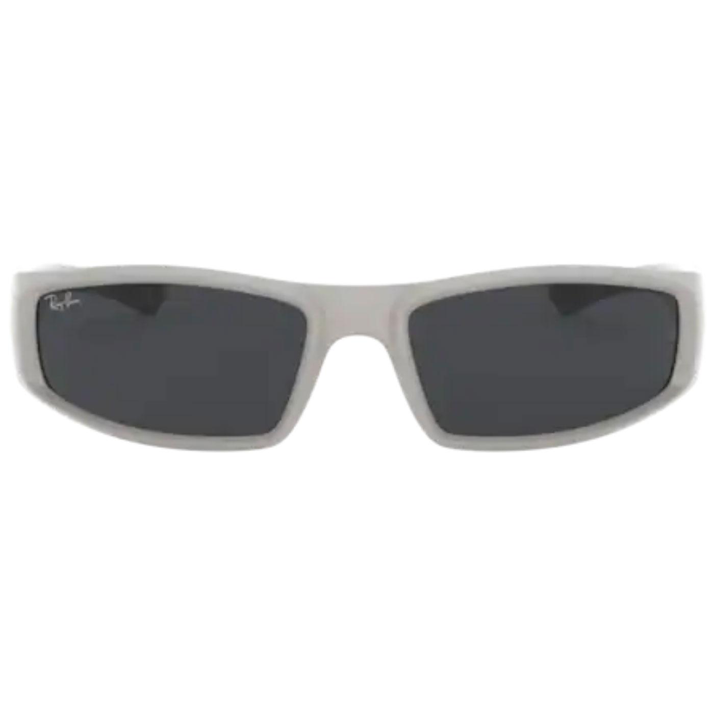 RAY-BAN RB4335 Wrap Round Retro Sunglasses in Light Grey