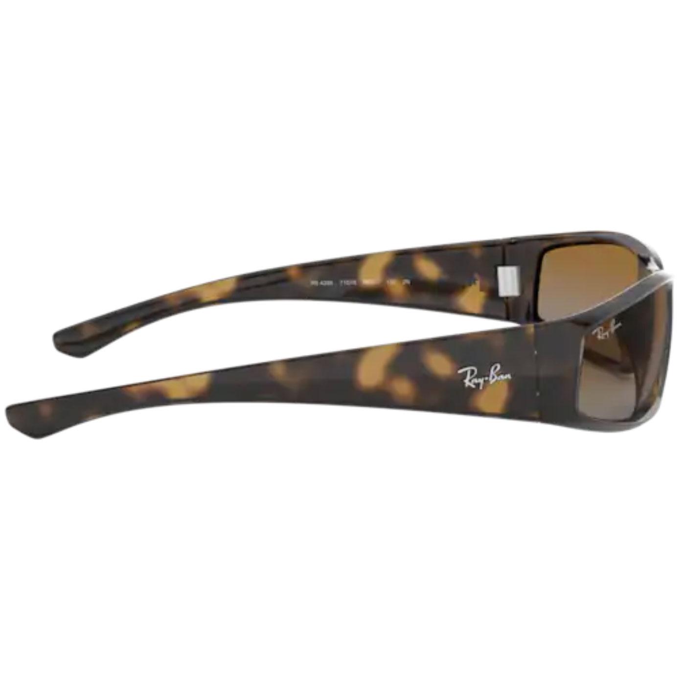 RAYBAN RB4335 Wrap Round Retro 70s Sunglasses Havana