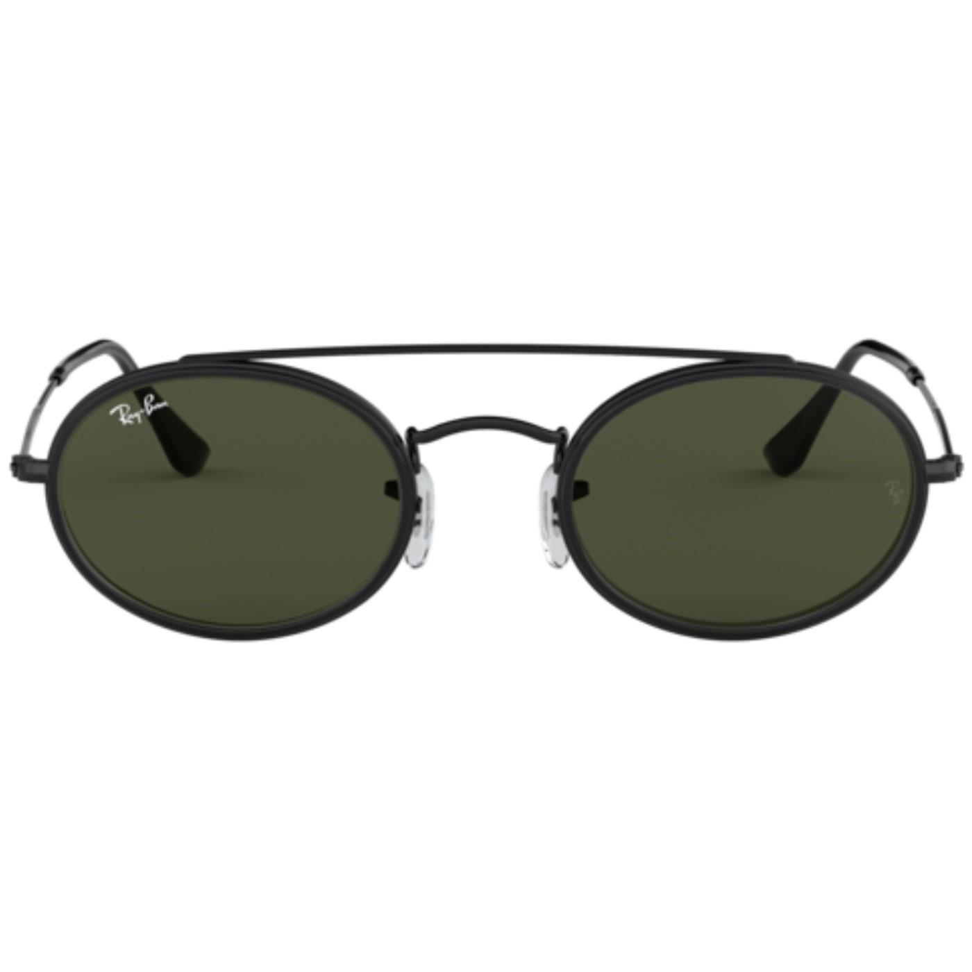 RAY-BAN Retro Double Bridge Round Sunglasses (B)