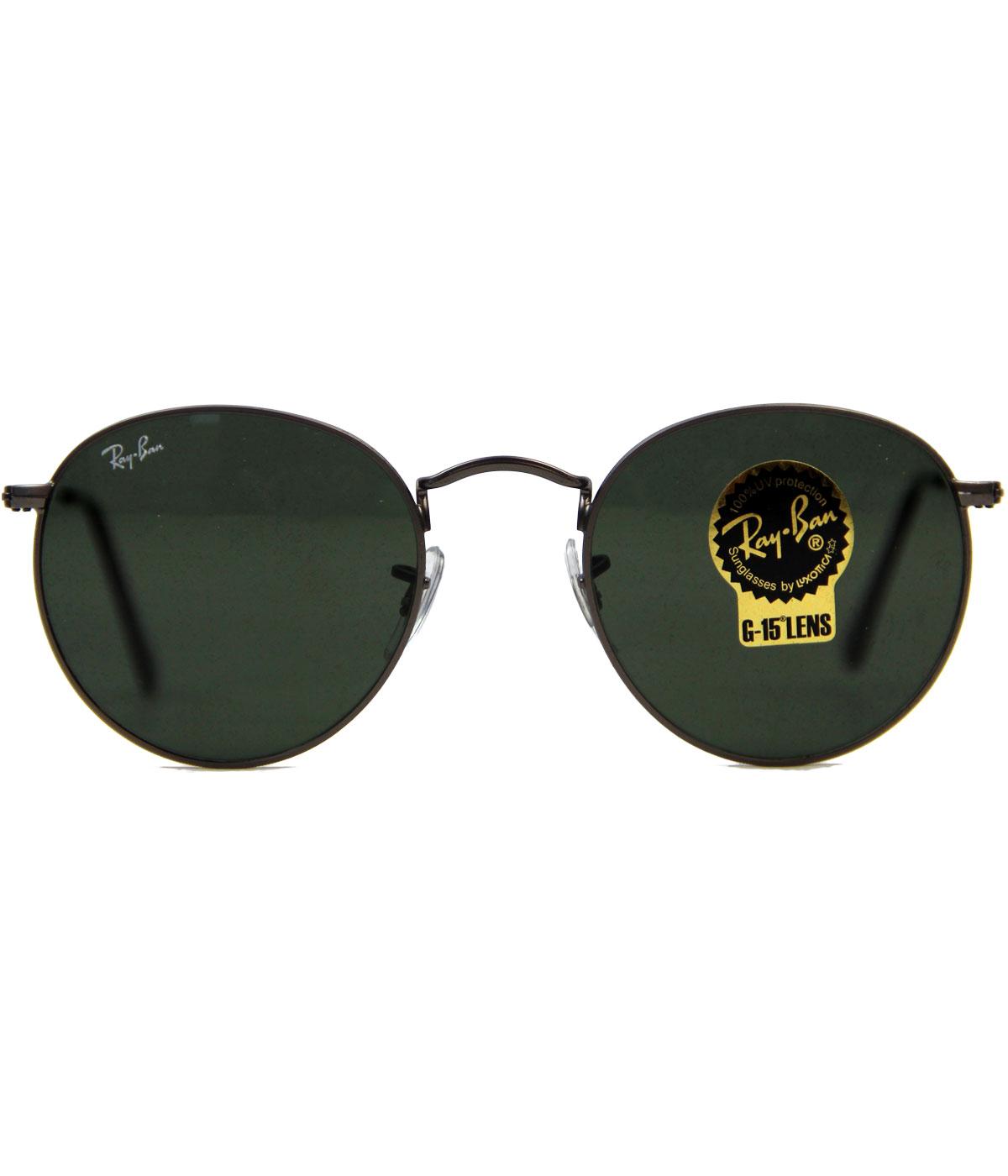 Ray Ban Round Lens Retro Mod Rb3447 Indie Sunglasses