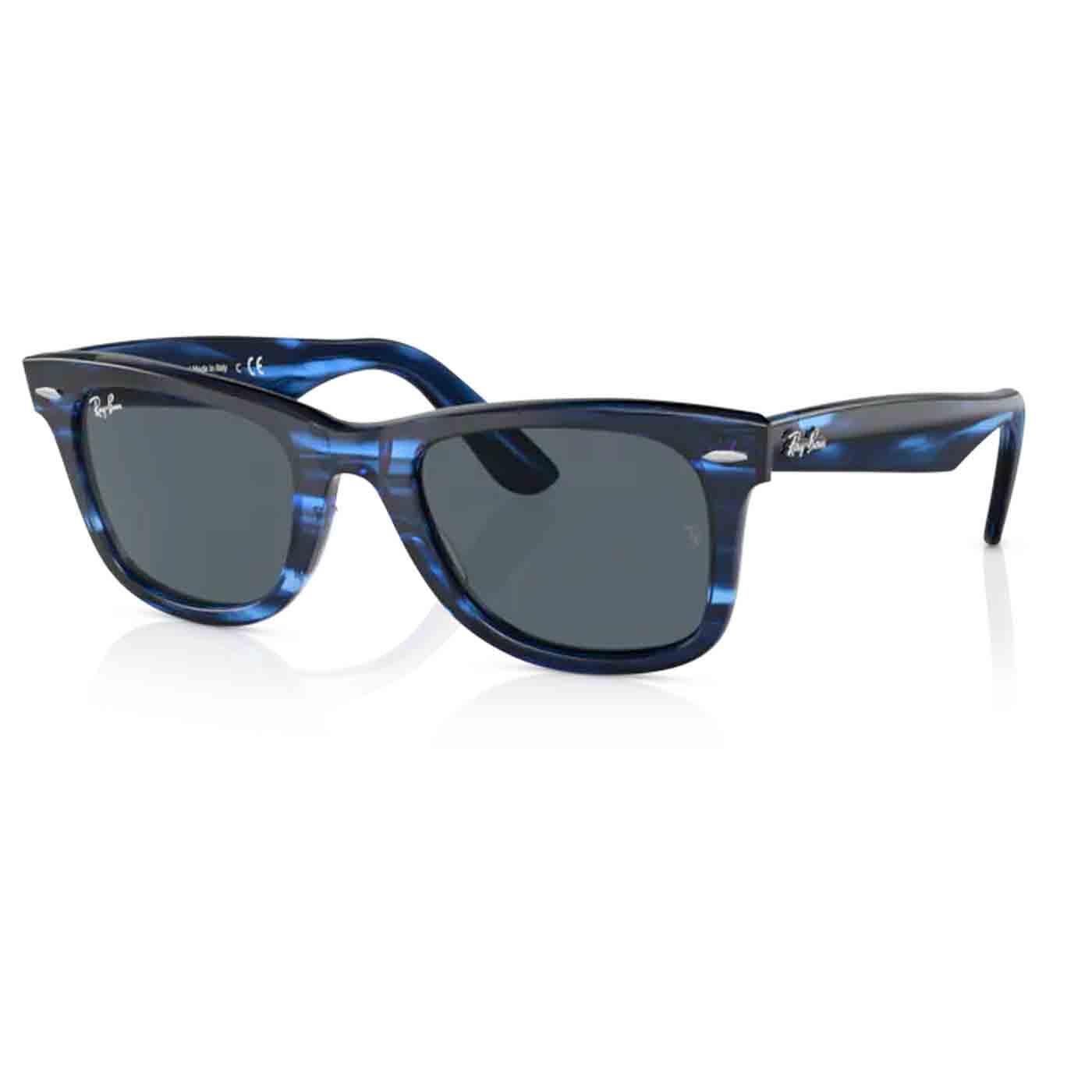 Wayferer RAY-BAN Retro Striped Blue Sunglasses