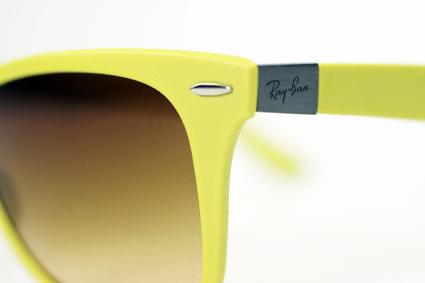 Ray Ban Tech Retro Coloured Liteforce Wayfarers In Yellow 