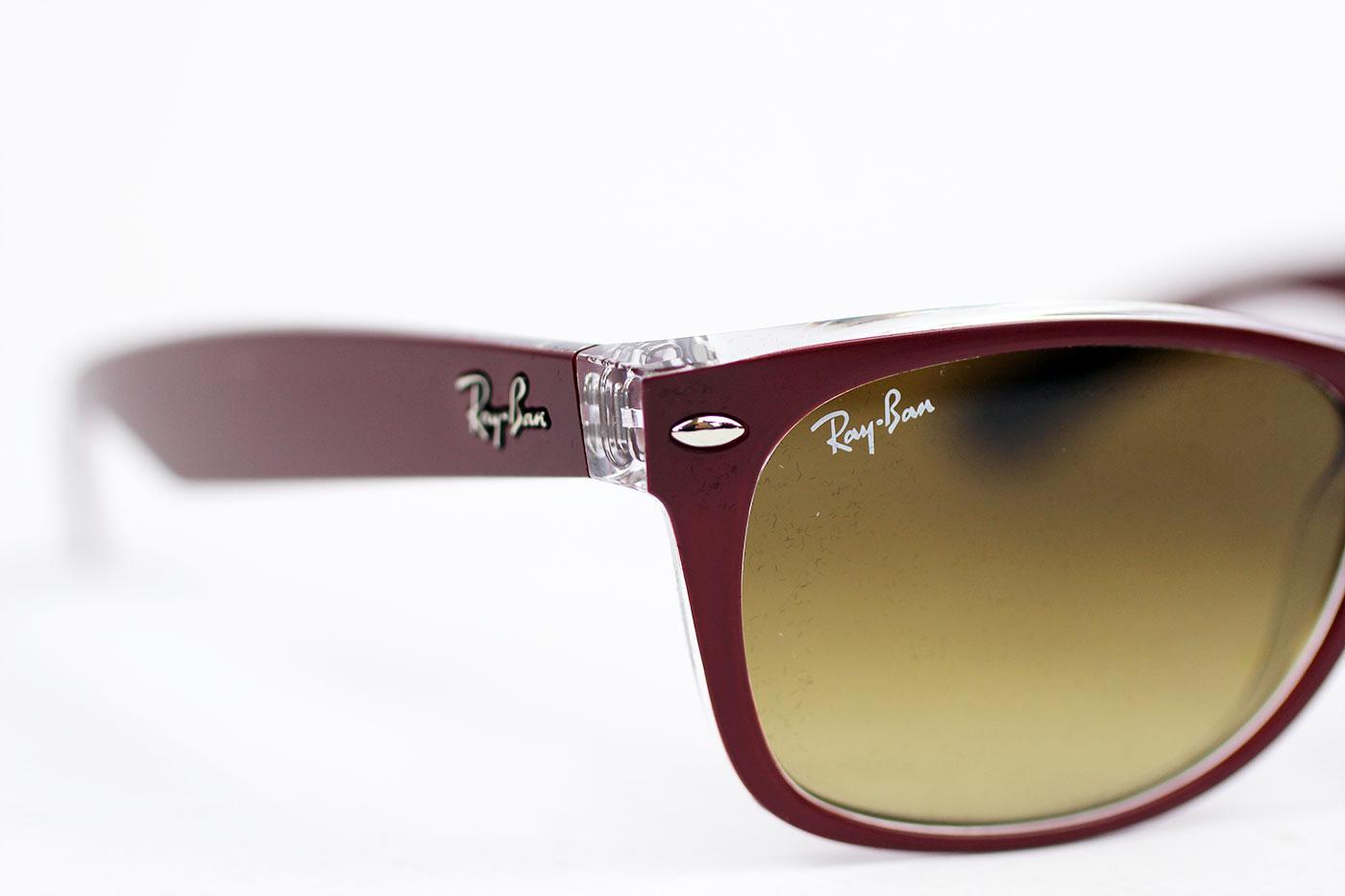 Ray Ban Retro Mod Small Frame New Wayfarer Sunglasses Plum 