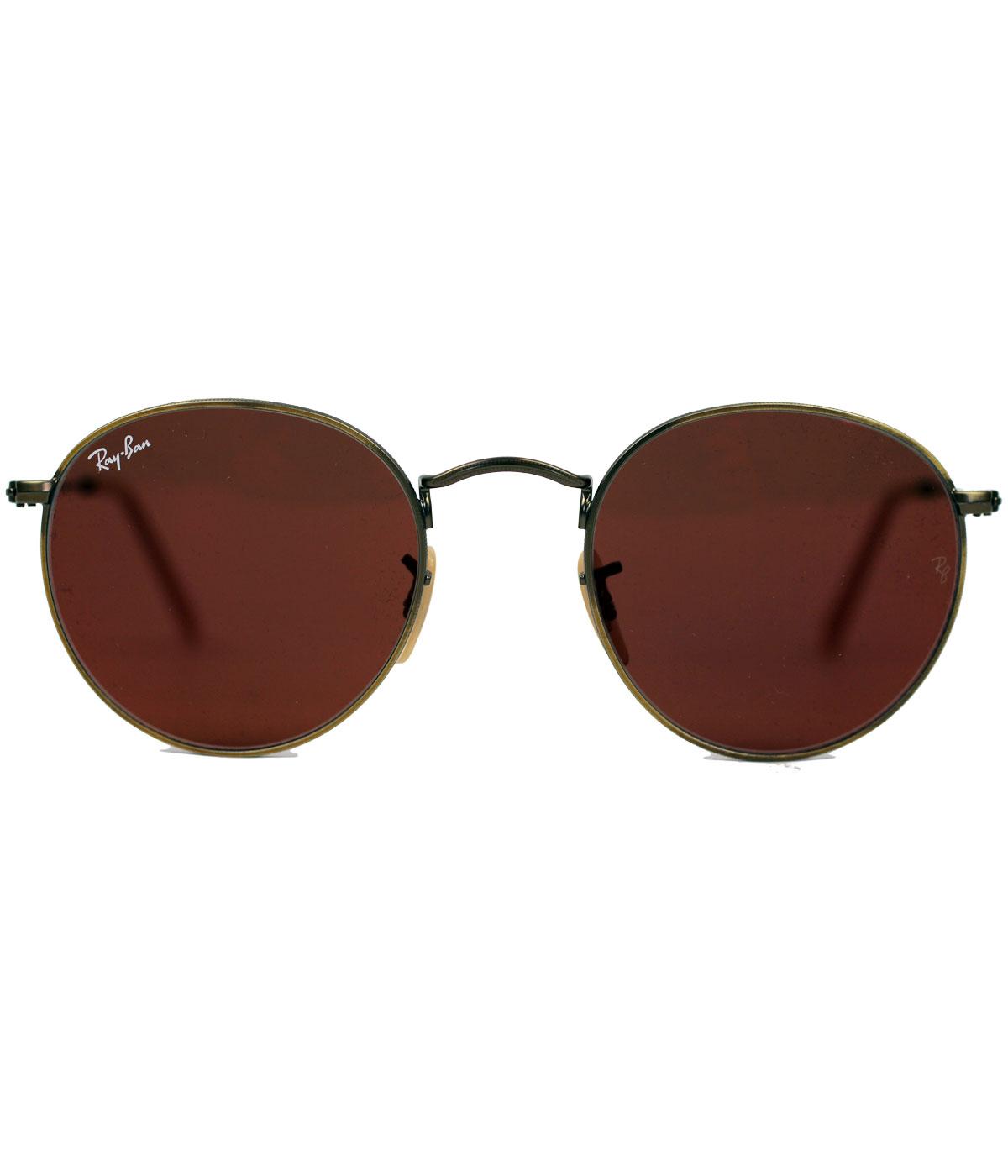 Ray-Ban RB3447 Red Mirror Lens Round Sunglasses