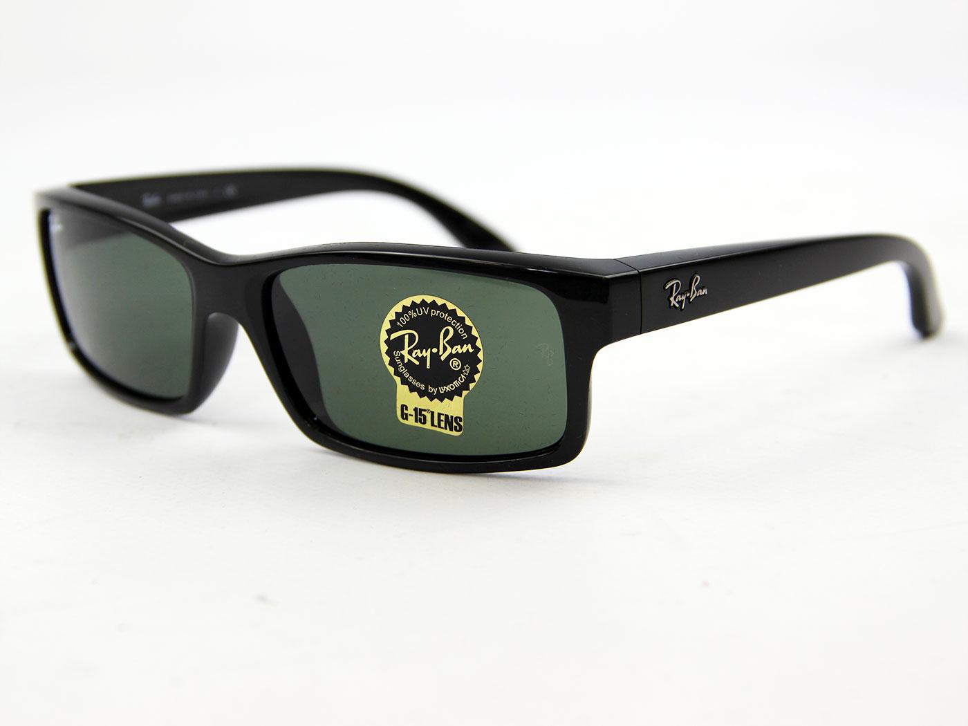 Ray-Ban Retro Mod Widescreen Wayfarer Sunglasses in Black