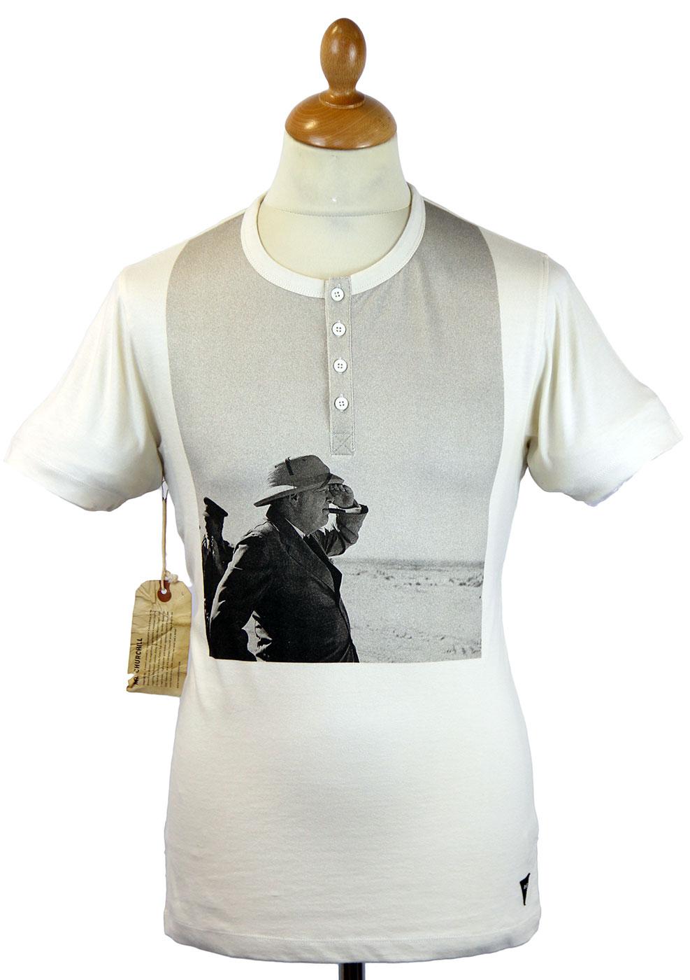 Mr Churchill REALM & EMPIRE Retro Henley T-Shirt