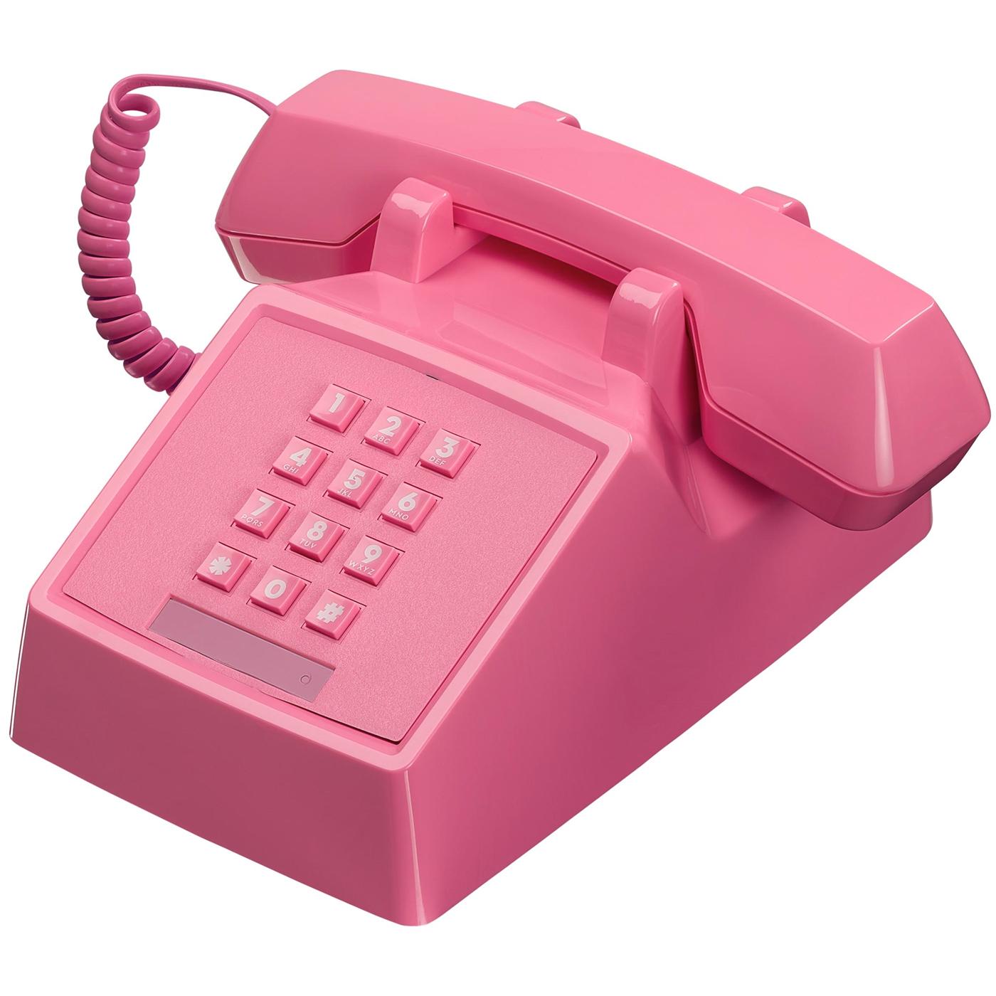 2500 Phone Retro 80s Vintage Telephone In Flamingo Pink   Retro 2500 Phone Pink2 