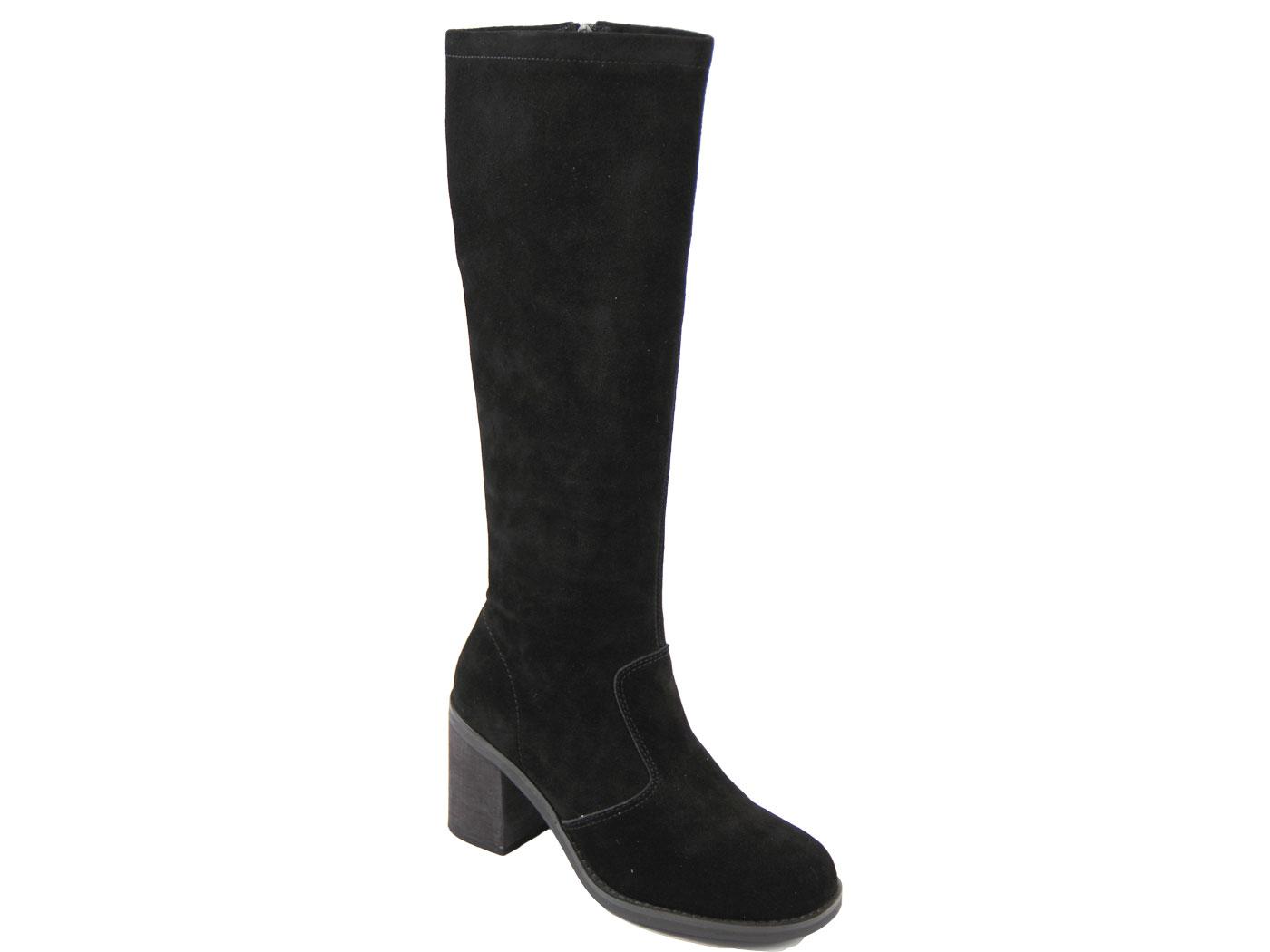 black knee high boots slim fit