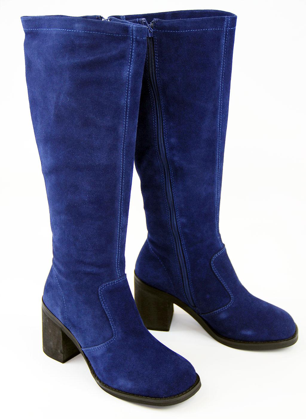 navy blue thigh high boots