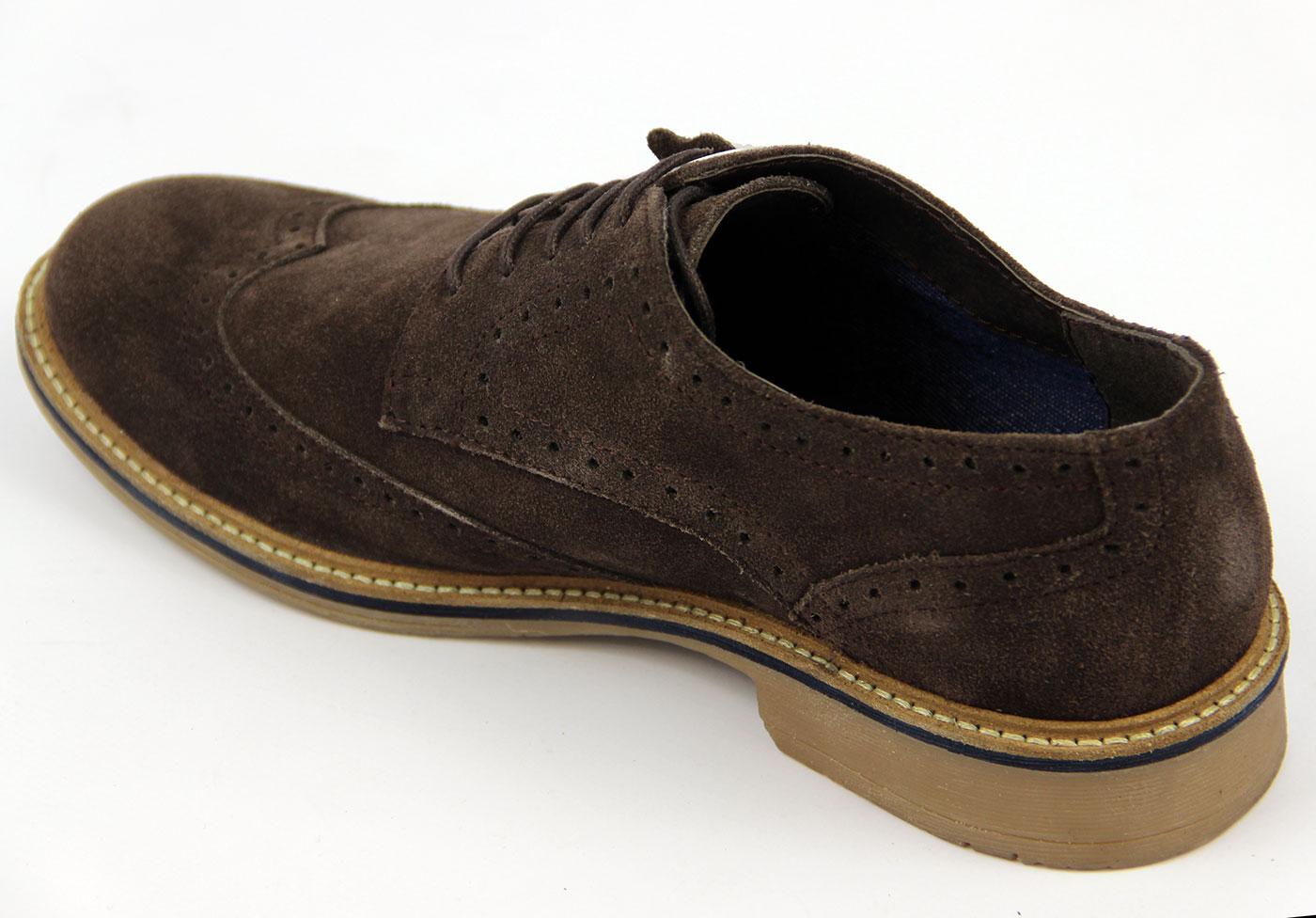 brown suede brogues