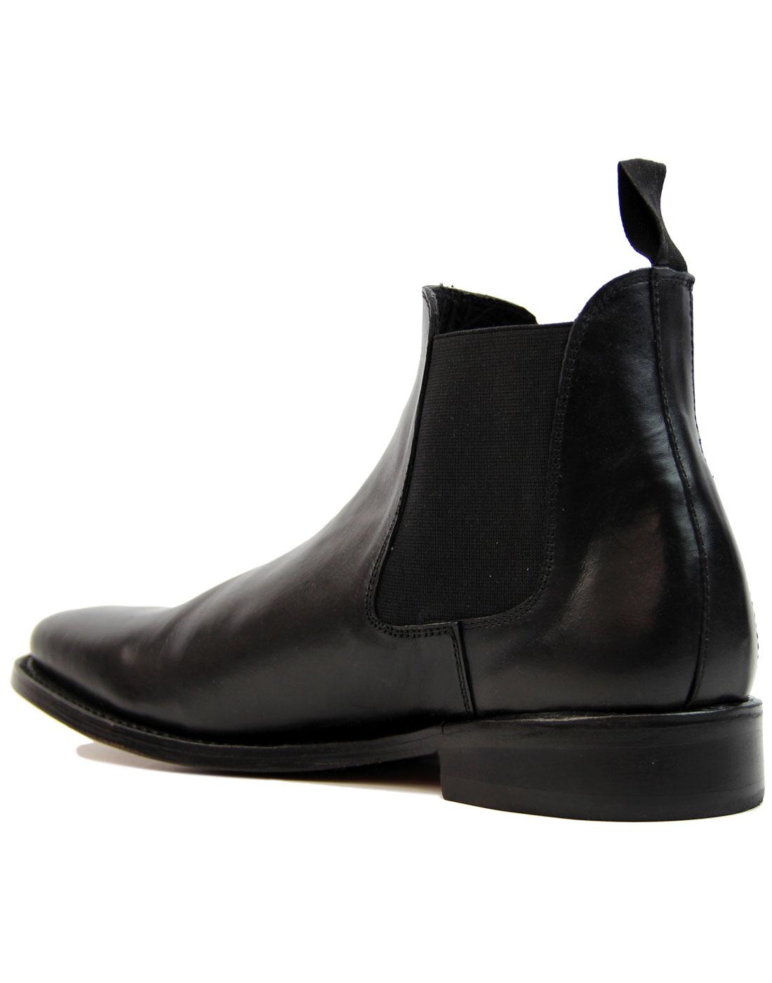 Sloane KENSINGTON Retro Mod Leather Goodyear Welted Chelsea Boots