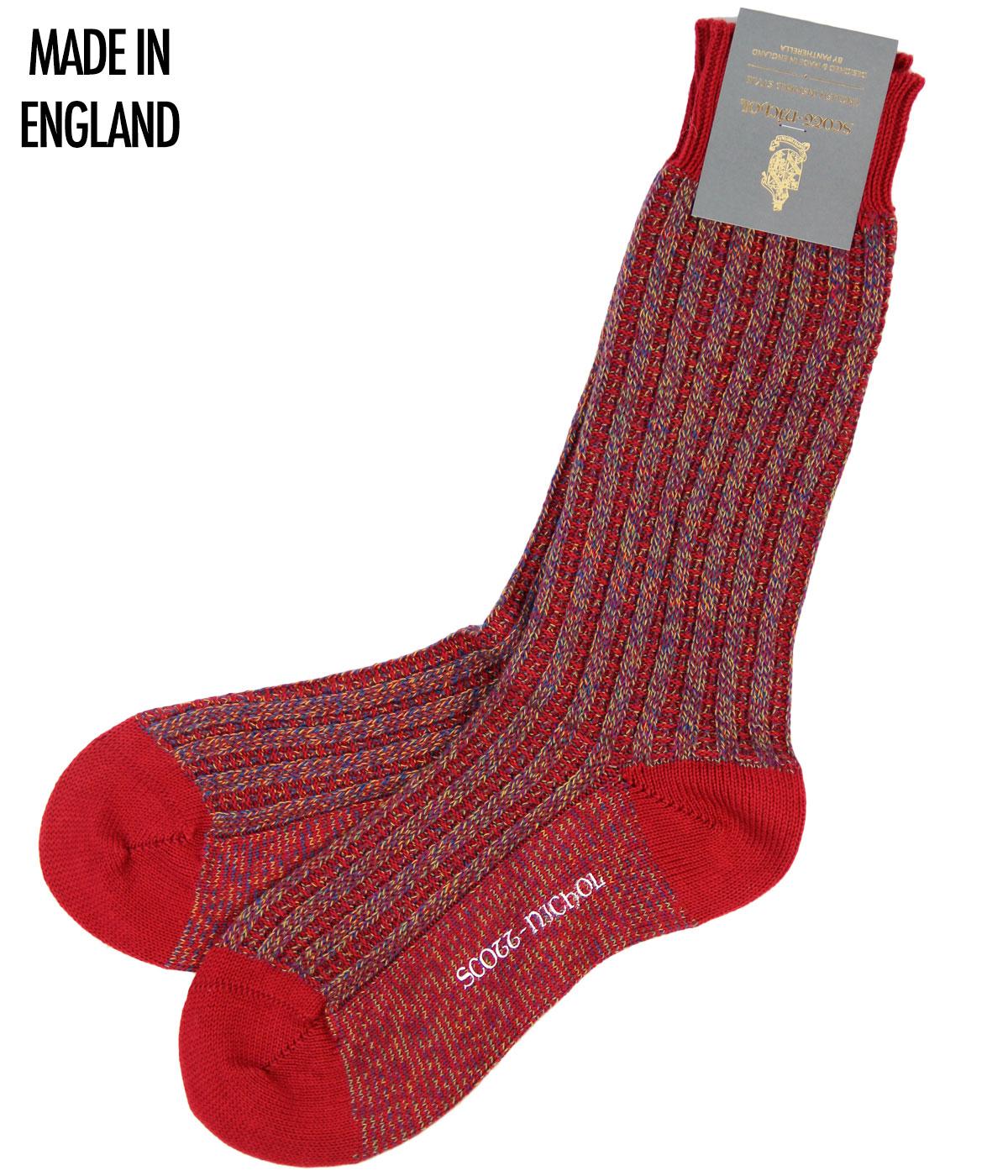 + Larkhall SCOTT-NICHOL Retro Textured Rib Socks