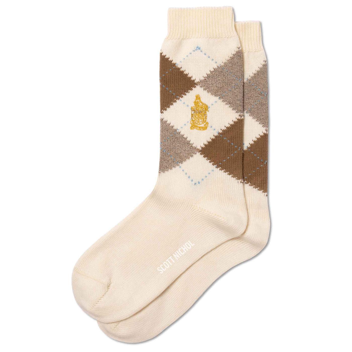 +Taylor Scott Nichol Classic Argyle Boot Socks C