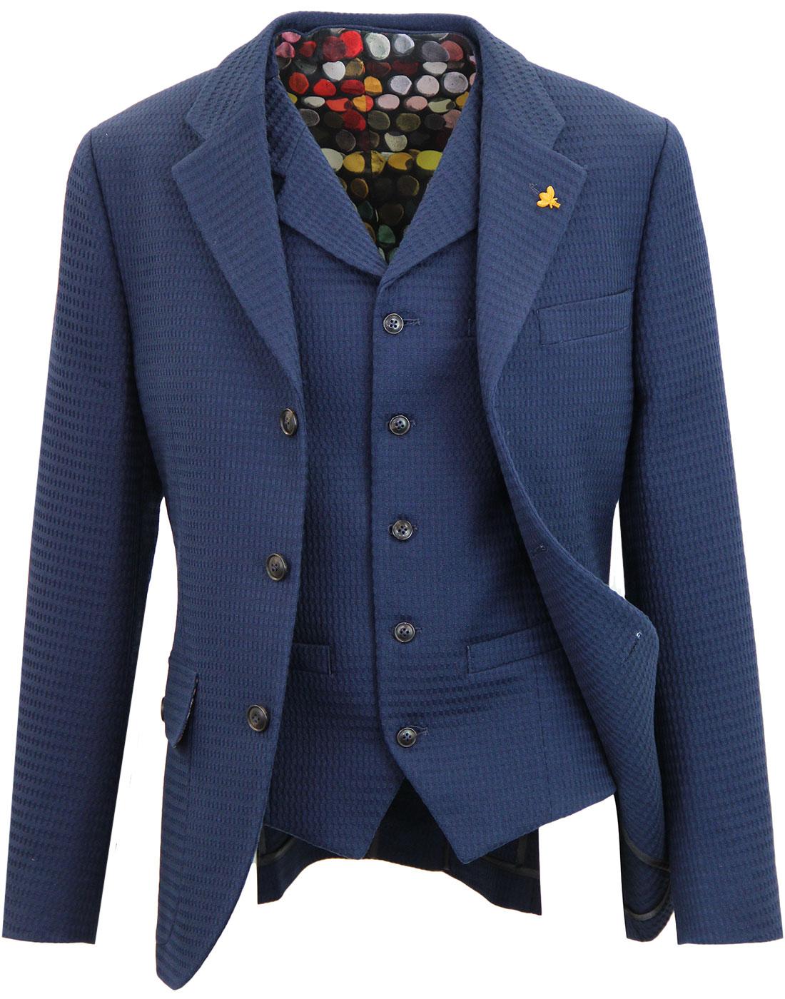 GIBSON LONDON Matching Mod Navy Blazer & Waistcoat