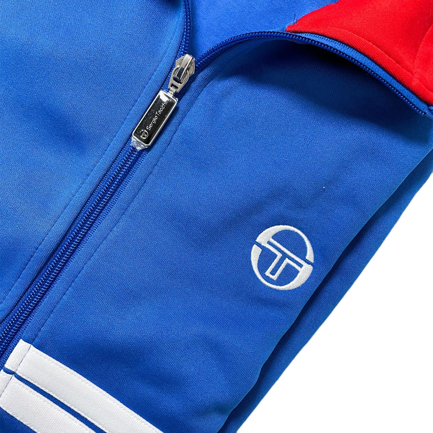 SERGIO TACCHINI Dallas retro casuals track top in Strong Blue