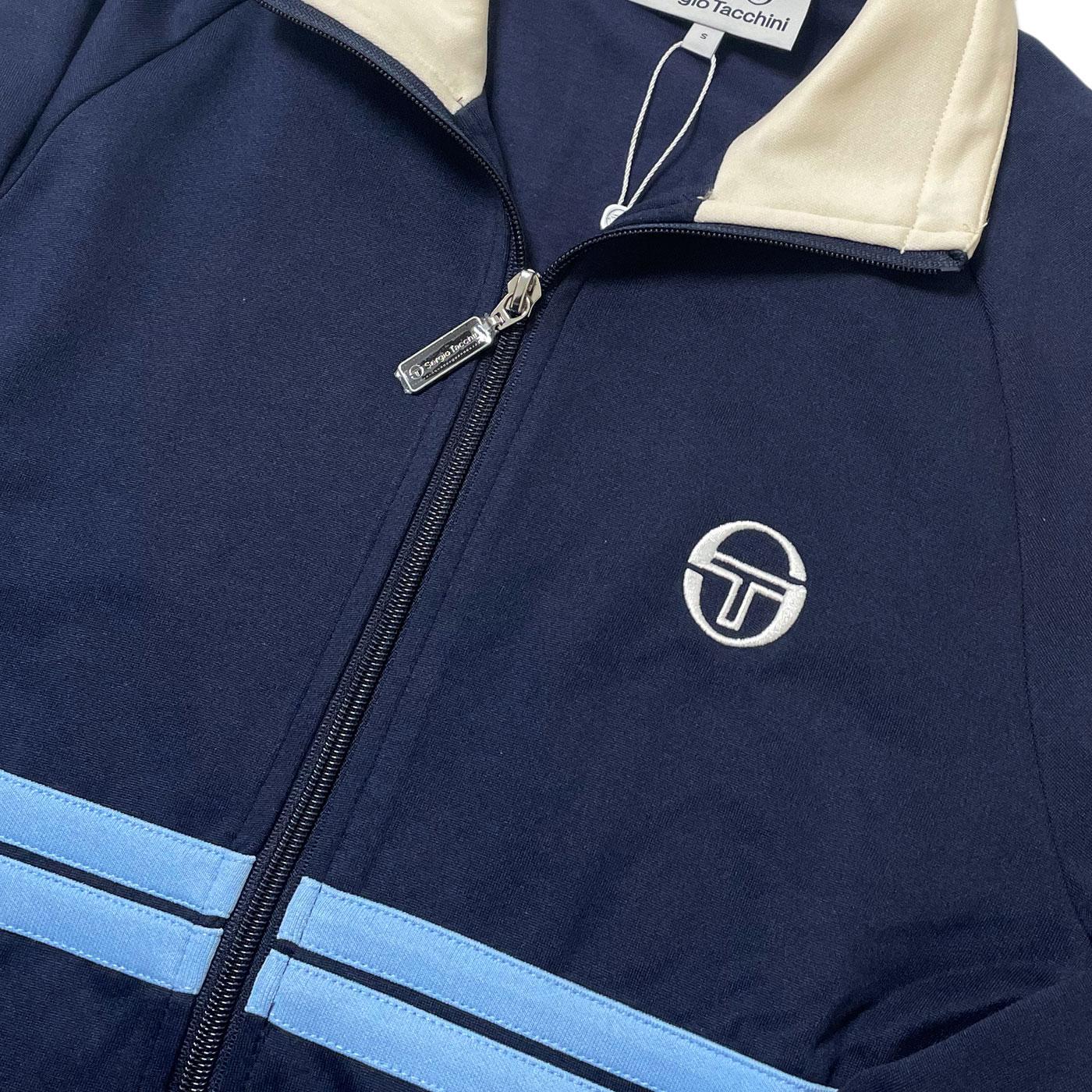 SERGIO TACCHINI Dallas retro casuals Track Top Maritime Blue