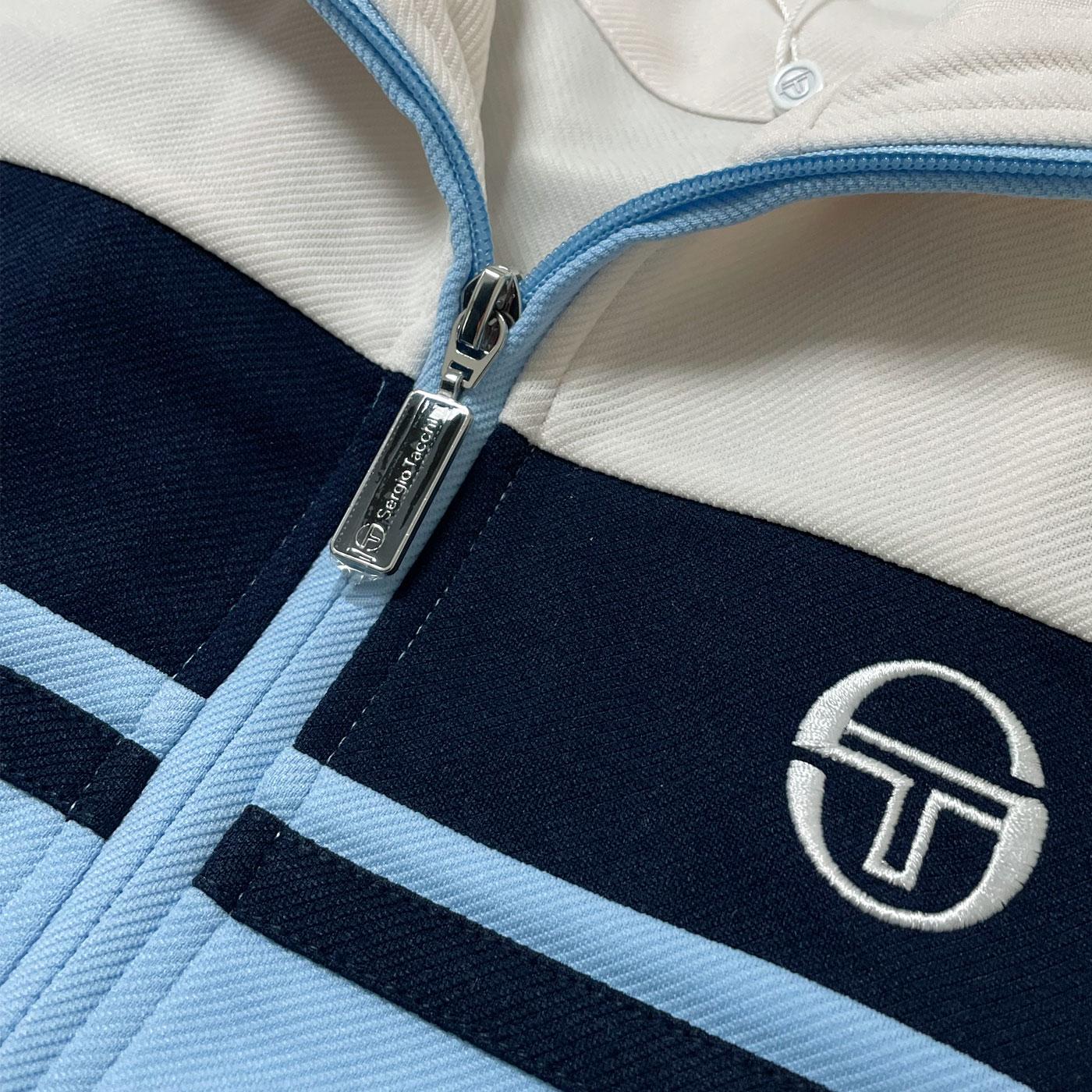 Sergio Tacchini Damarindo Retro 80s Track Top in Dutch Canal