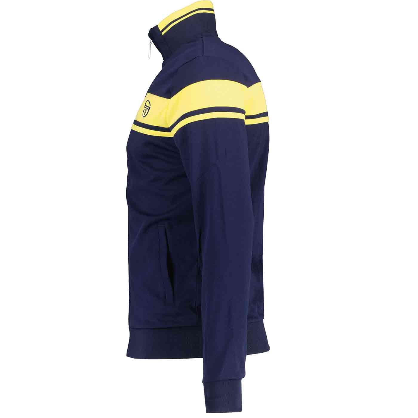 Giacca Sportiva Sergio Tacchini Damarindo Uomo - Maritime Blue/Lemon Drop, Con Logo Ricamato
