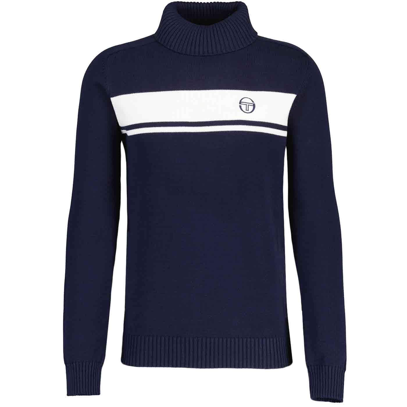 Sergio Tacchini Damarindo Knit Roll Neck Jumper Maritime Blue