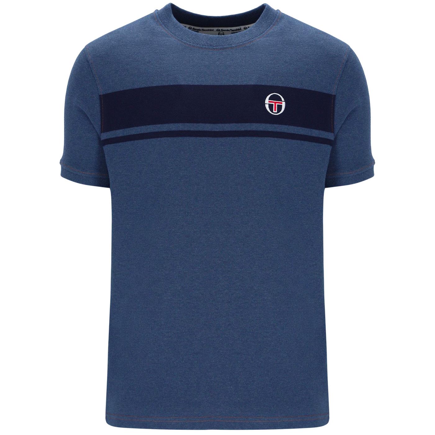 Denim Masters Sergio Tacchini 80s Chest Stripe Tee