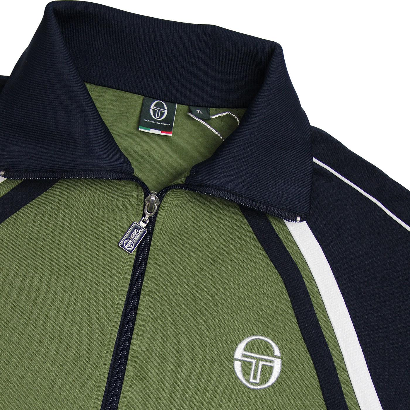 Sergio Tacchinni Ghibili Track Top Olive/Navy Vintage Jacket S-L New 36637 520