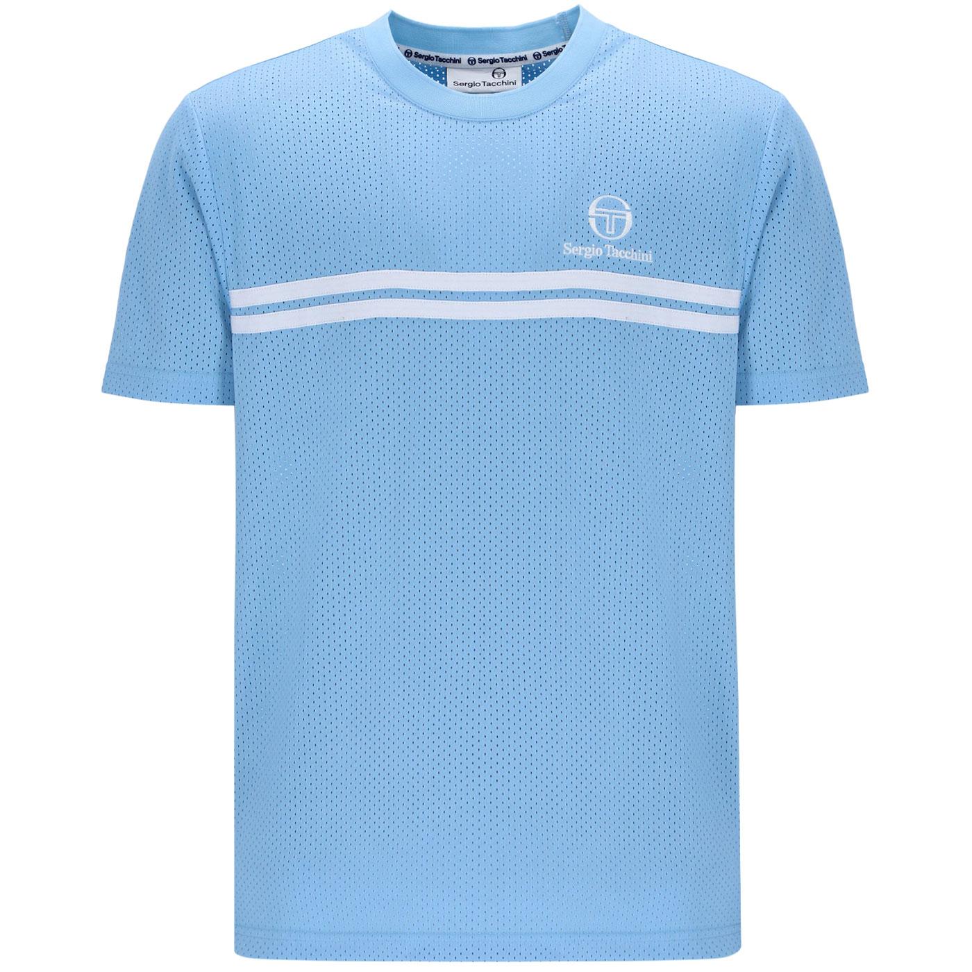 Giacomo Sergio Tacchini Double Stripe Mesh Tee DC