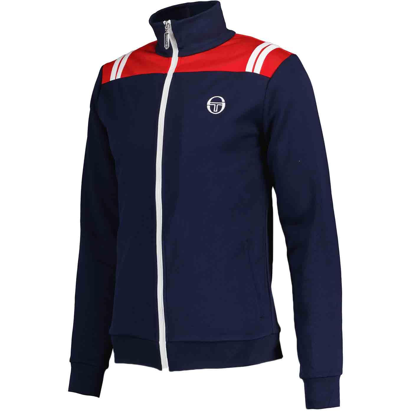 Ice Cap SERGIO TACCHINI Retro 80s Track Top Maritime Blue