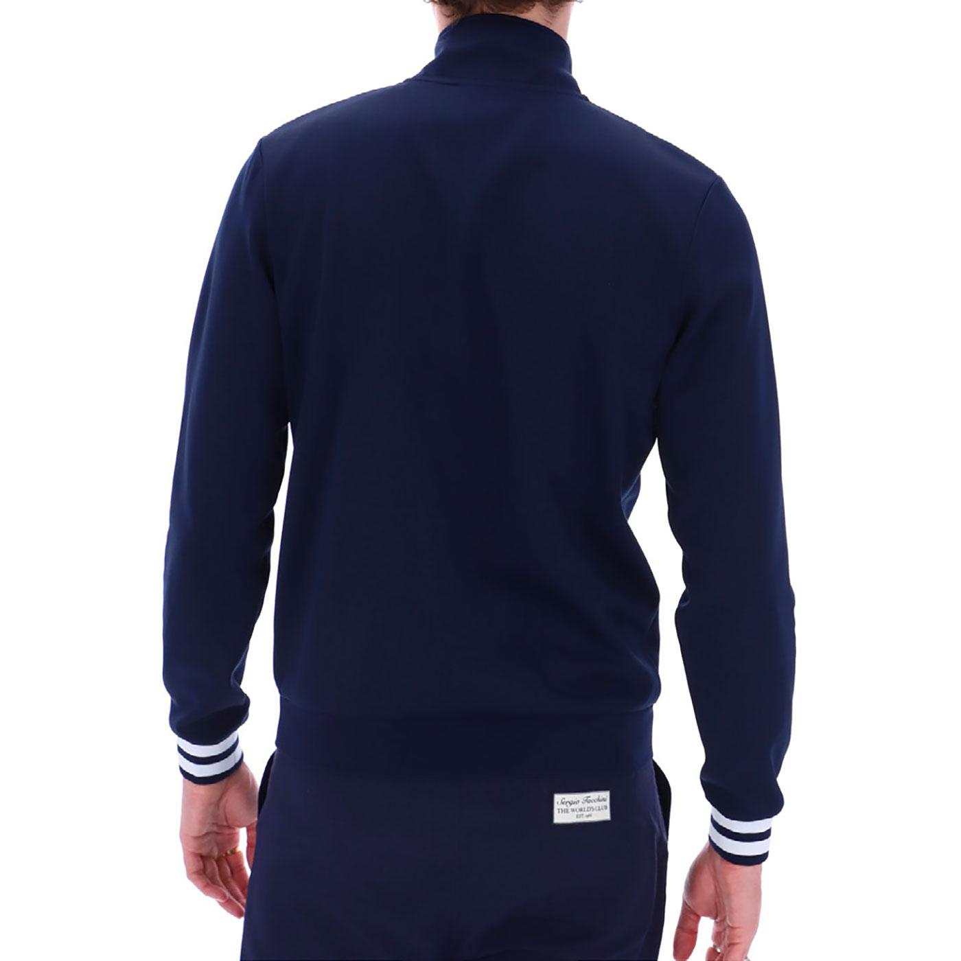 Sergio Tacchini Iceberg 1/4 Zip Neck Sweatshirt in Maritime Blue