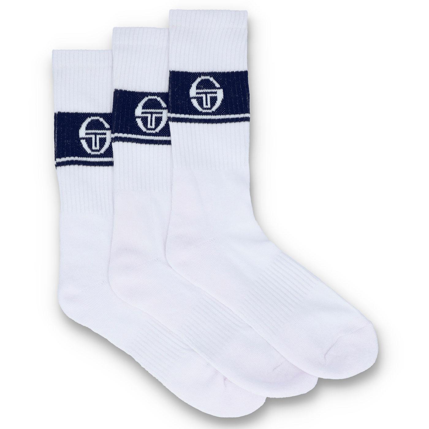 +Koos Sergio Tacchini 3 Pack Men's Crew Socks W/MB