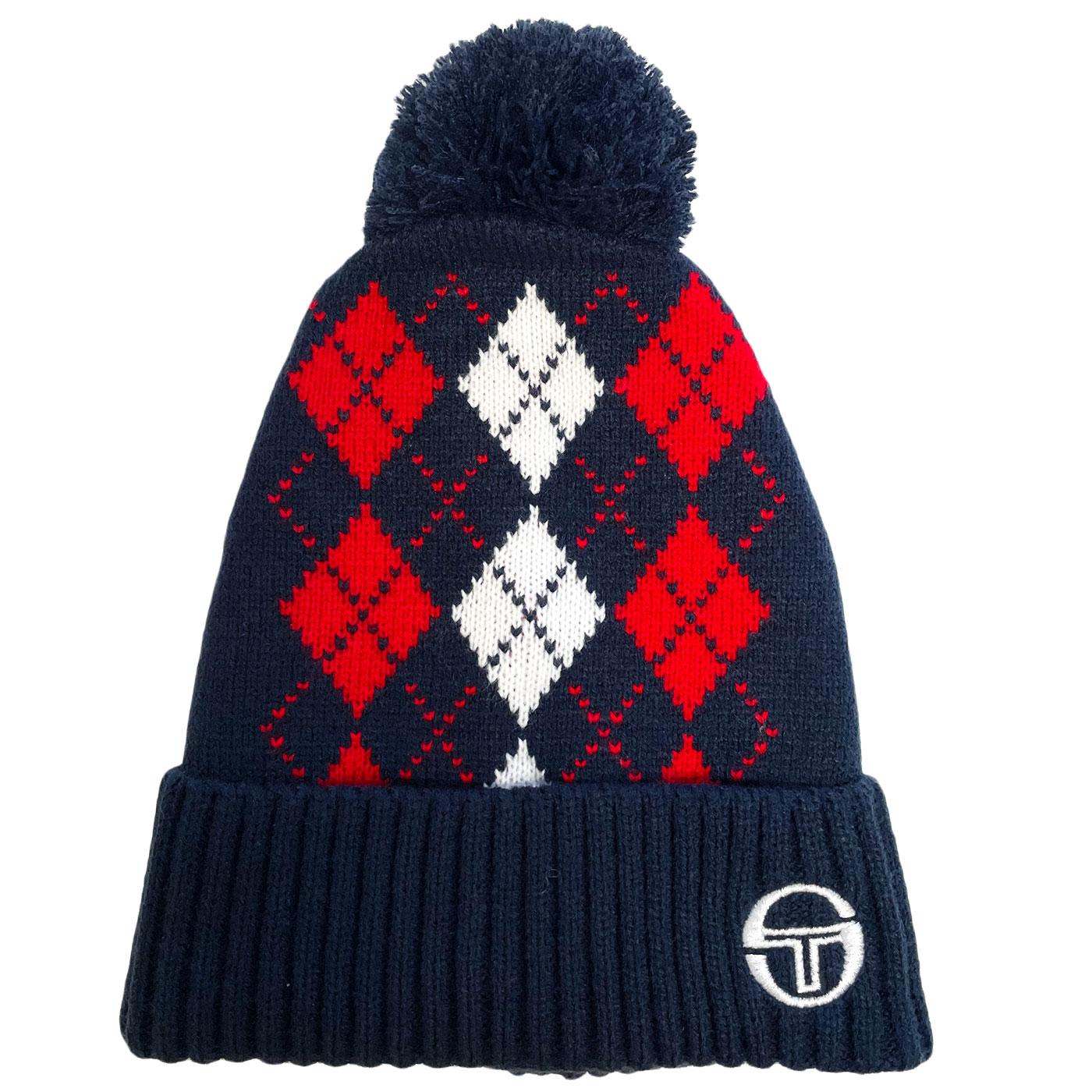 Lochlade Sergio Tacchini Argyle Knit Beanie Hat MB