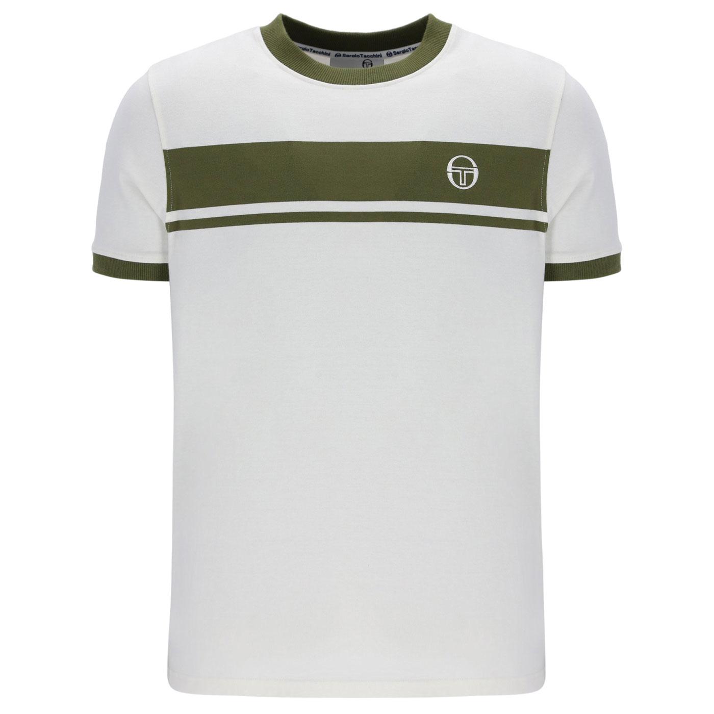 Master Sergio Tacchini Block Stripe Ringer Tee G/S