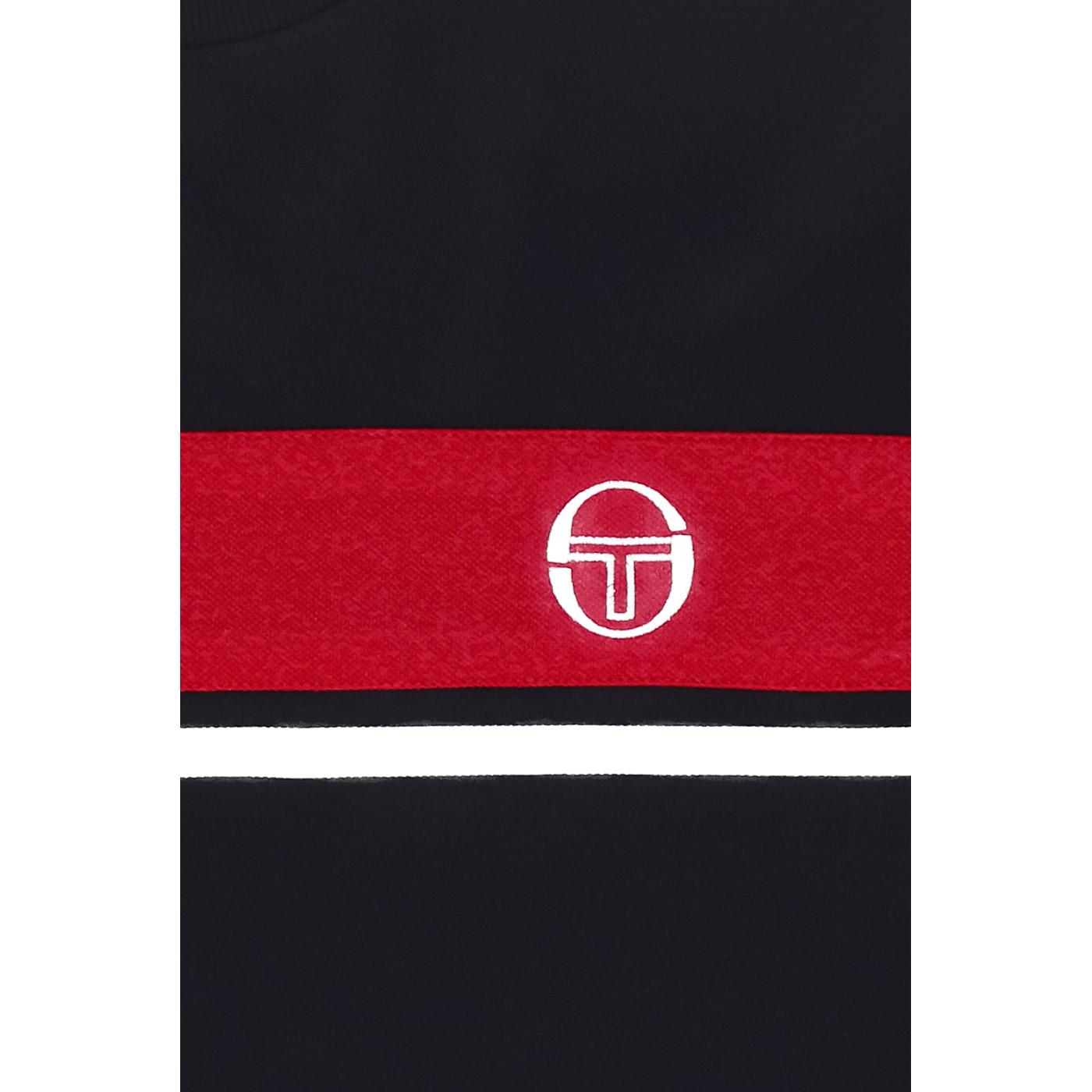 Masters SERGIO TACCHINI Retro Pique Panel LS Tee in Black