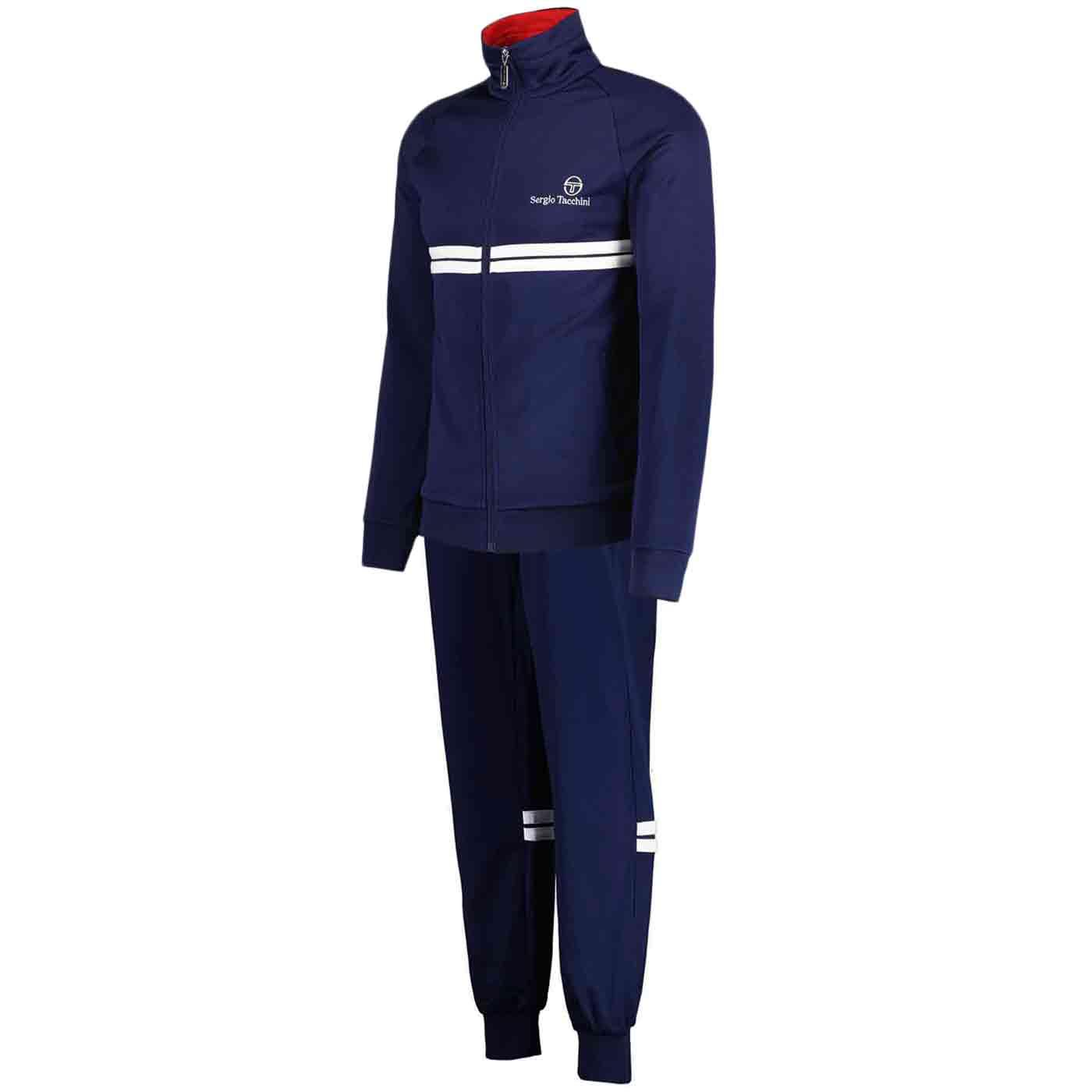 Sergio Tacchini New Dallas 80s Tracksuit in Navy