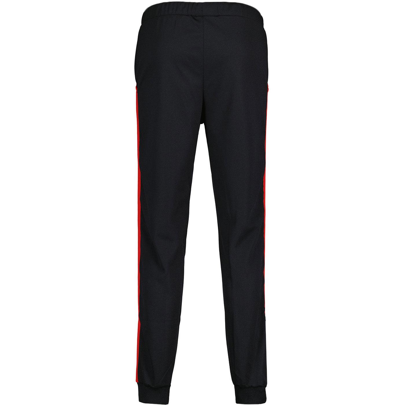 Sergio Tacchini New Damarindo 80s track pants in Black and red