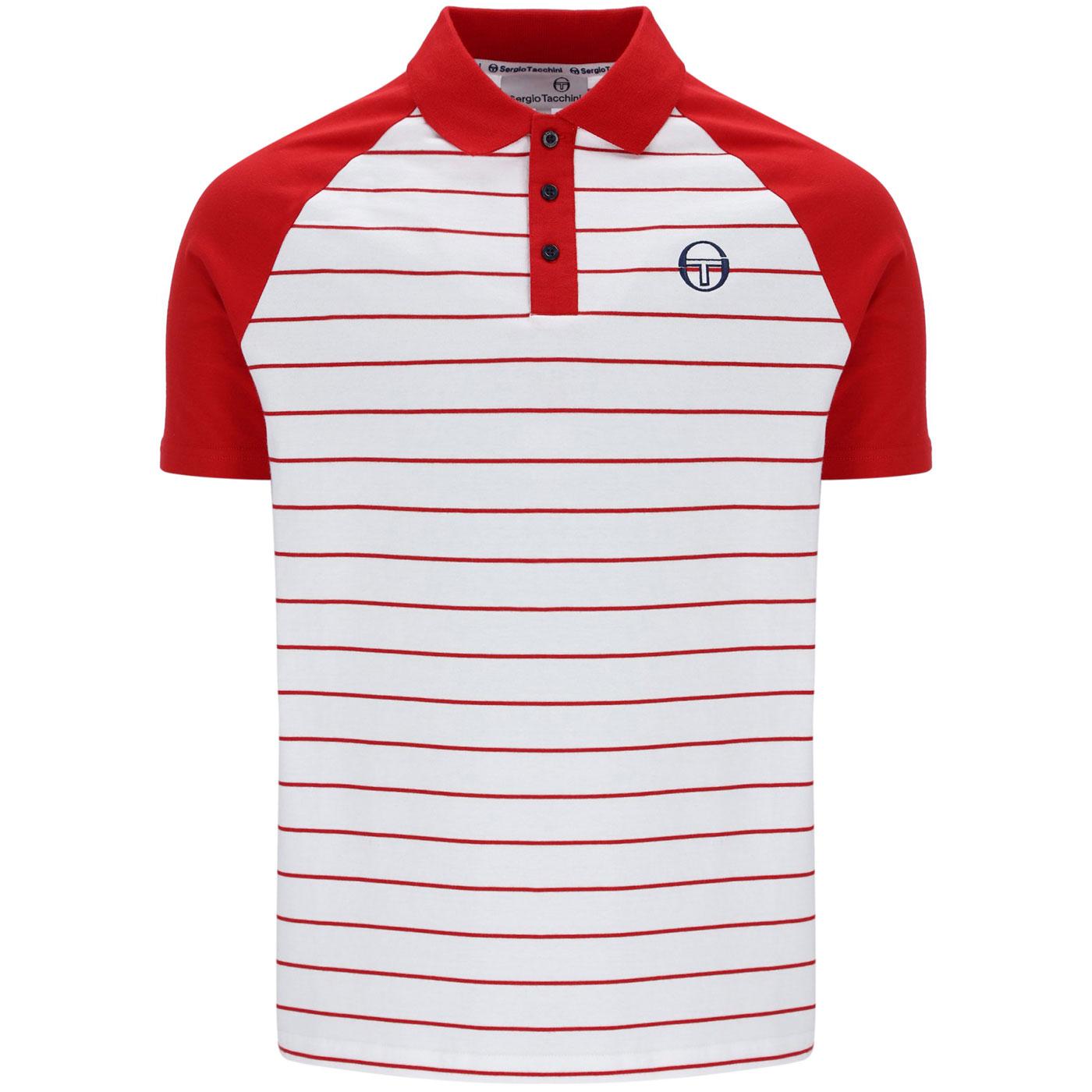 Sandro Sergio Tacchini Retro Stripe Raglan Polo AR