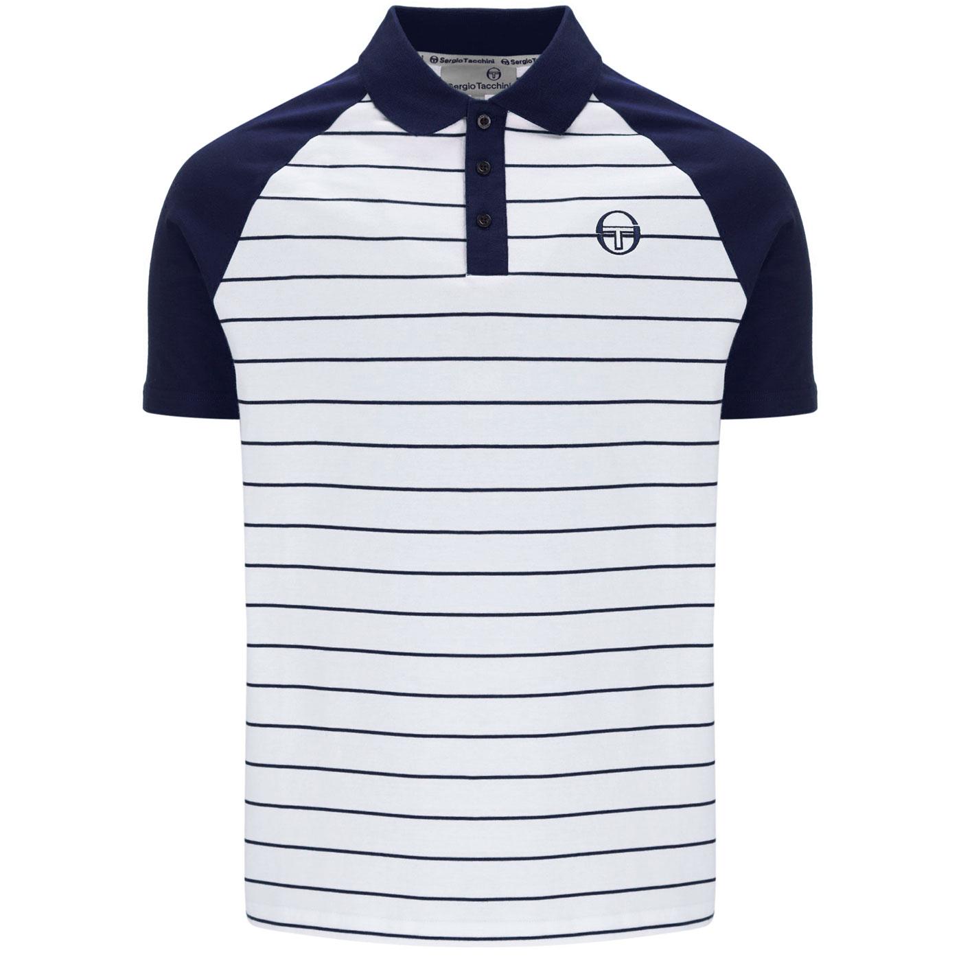 Sandro Sergio Tacchini Retro Stripe Raglan Polo MB