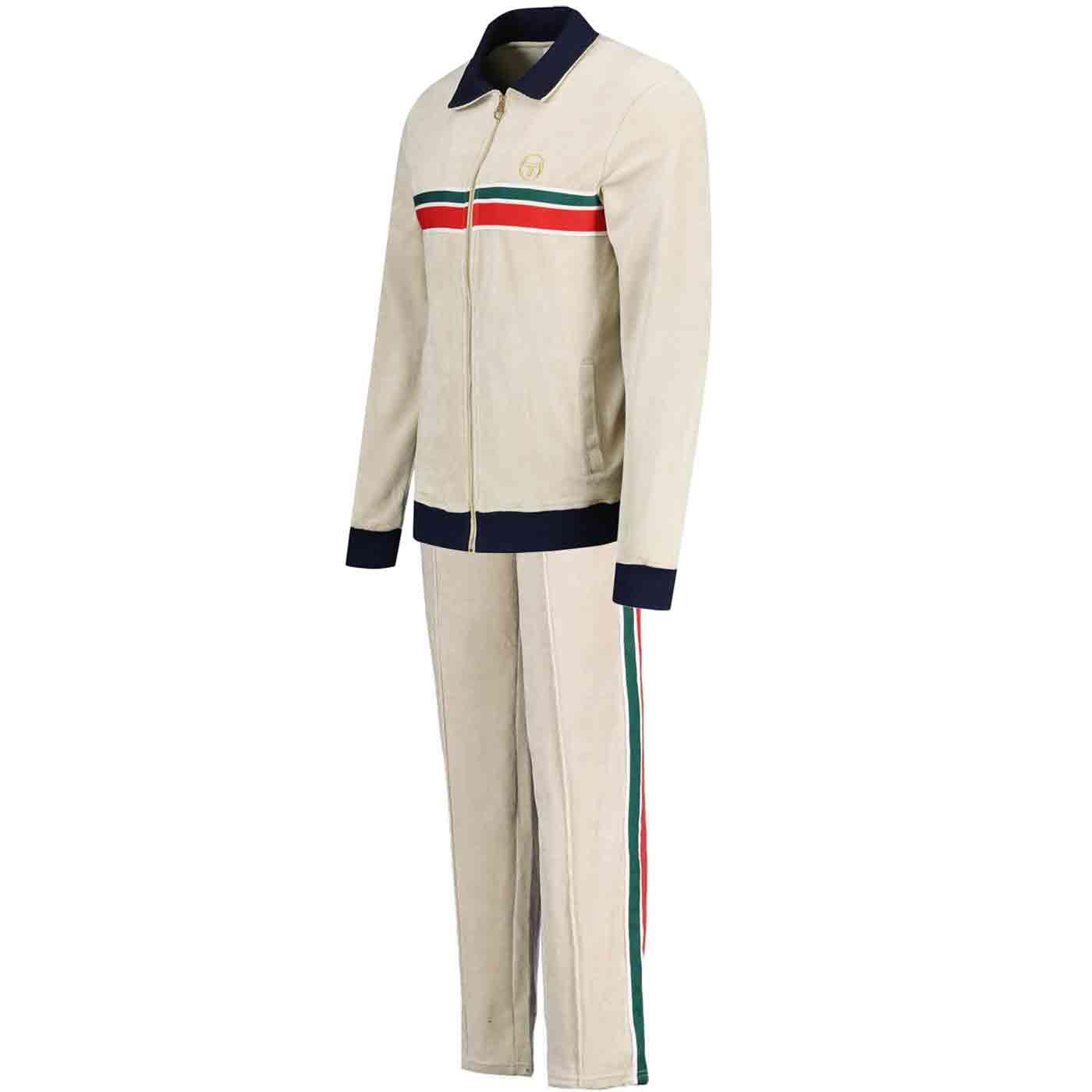 Sergio Tacchini Spencer Velour Stripe Tracksuit P