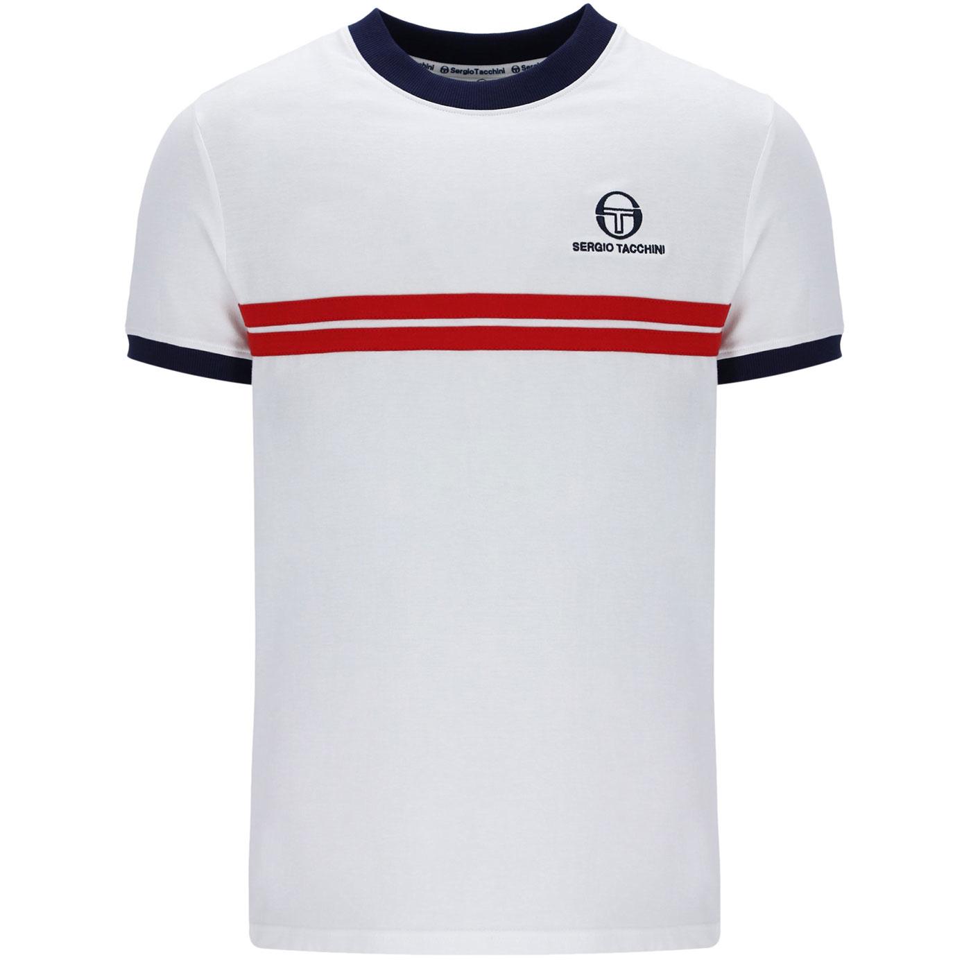 Super MK2 Sergio Tacchini Retro 80s Ringer Tee W/R