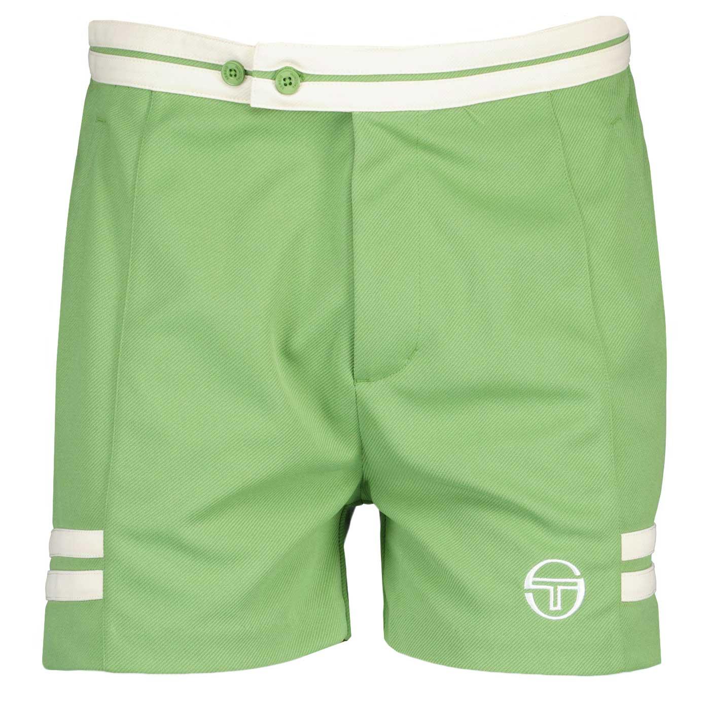 Supermac Sergio Tacchini Retro Tennis Shorts Green