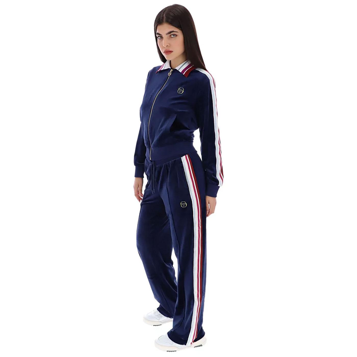 Sergio Tacchini Miss Goran Navy Velour Tracksuit