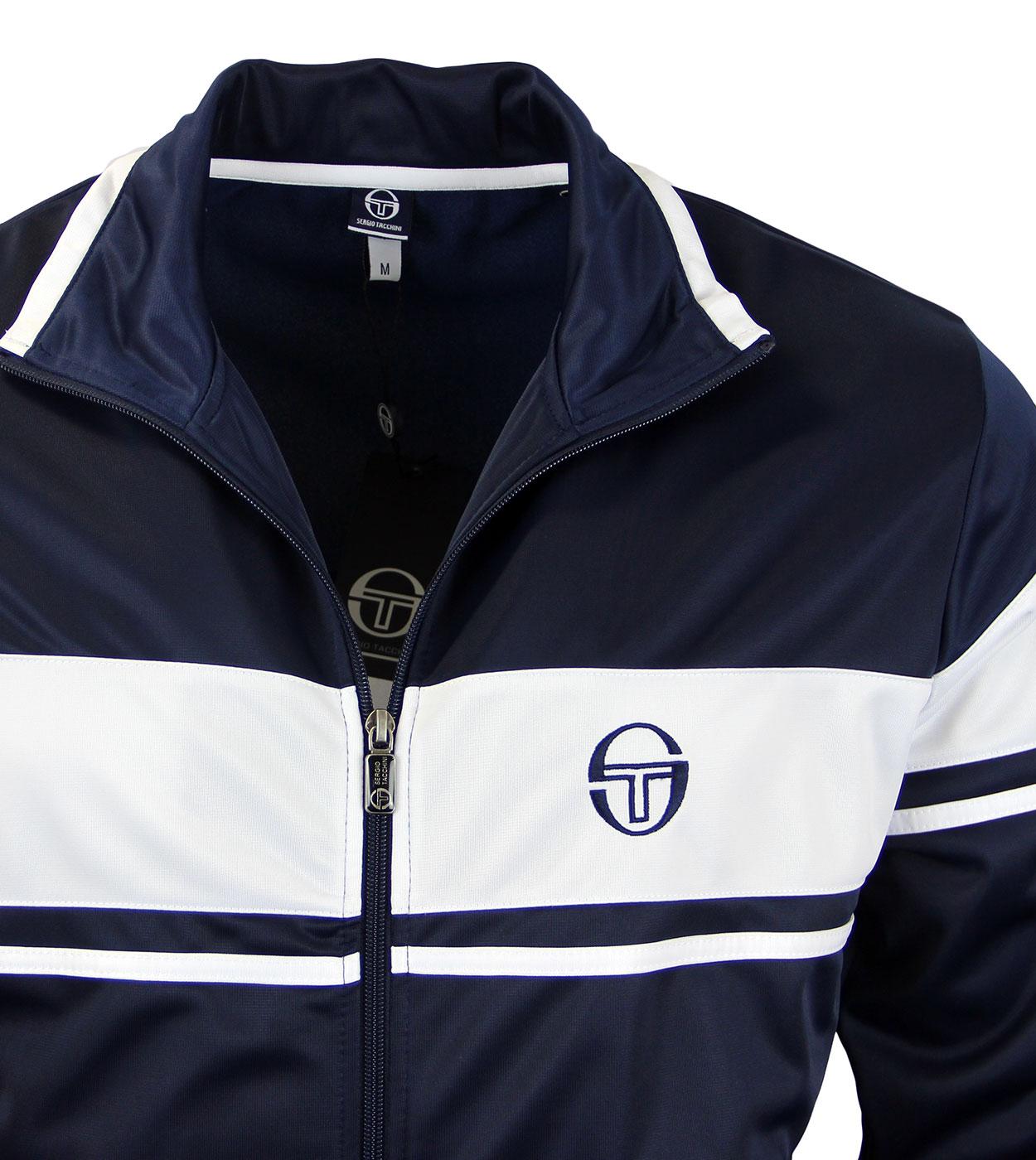 SERGIO TACCHINI Master Retro 1980s Indie Panel Track Jacket Blue