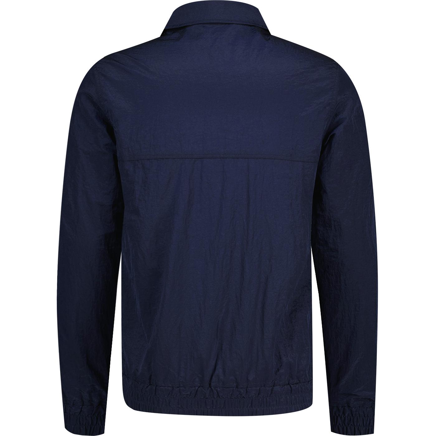 Sergio Tacchini New Devonte Crinkle Nylon Track Jacket in Blue